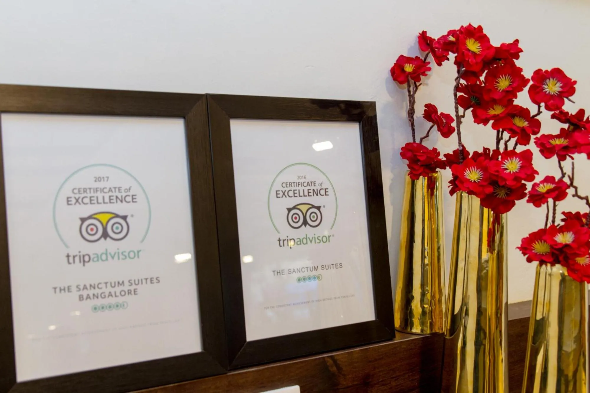 Decorative detail in Sanctum Suites Whitefield Bangalore