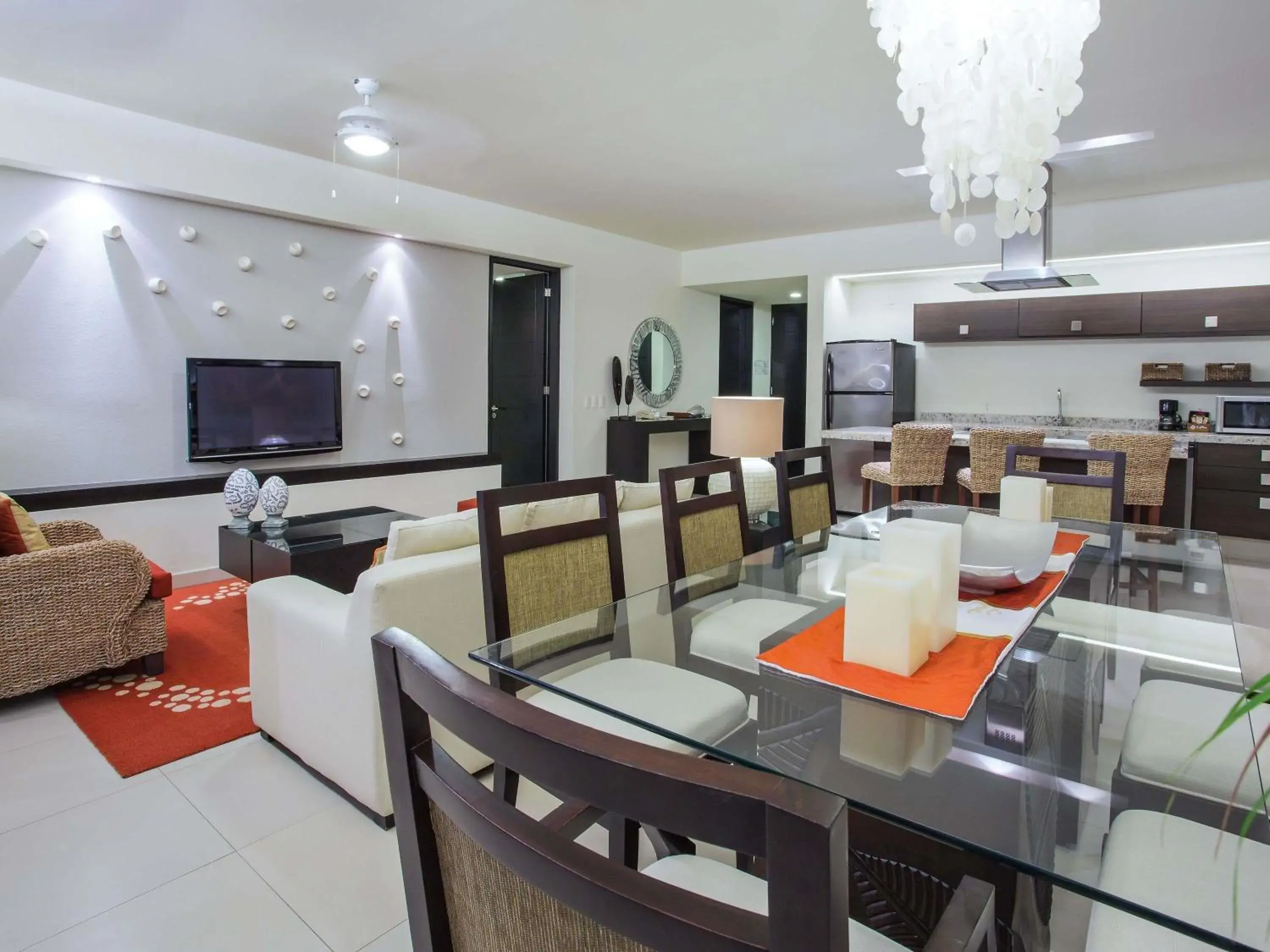 One-Bedroom King Room with Two Double Beds and Balcony or Terrace - Kitchen in Marival Distinct All-Suites & World Spa - Handwritten Collection One-Bedroom King Room with Two Double Beds and Balcony or Terrace - Kitchen in Marival Distinct All-Suites & World Spa - Handwritten Collection