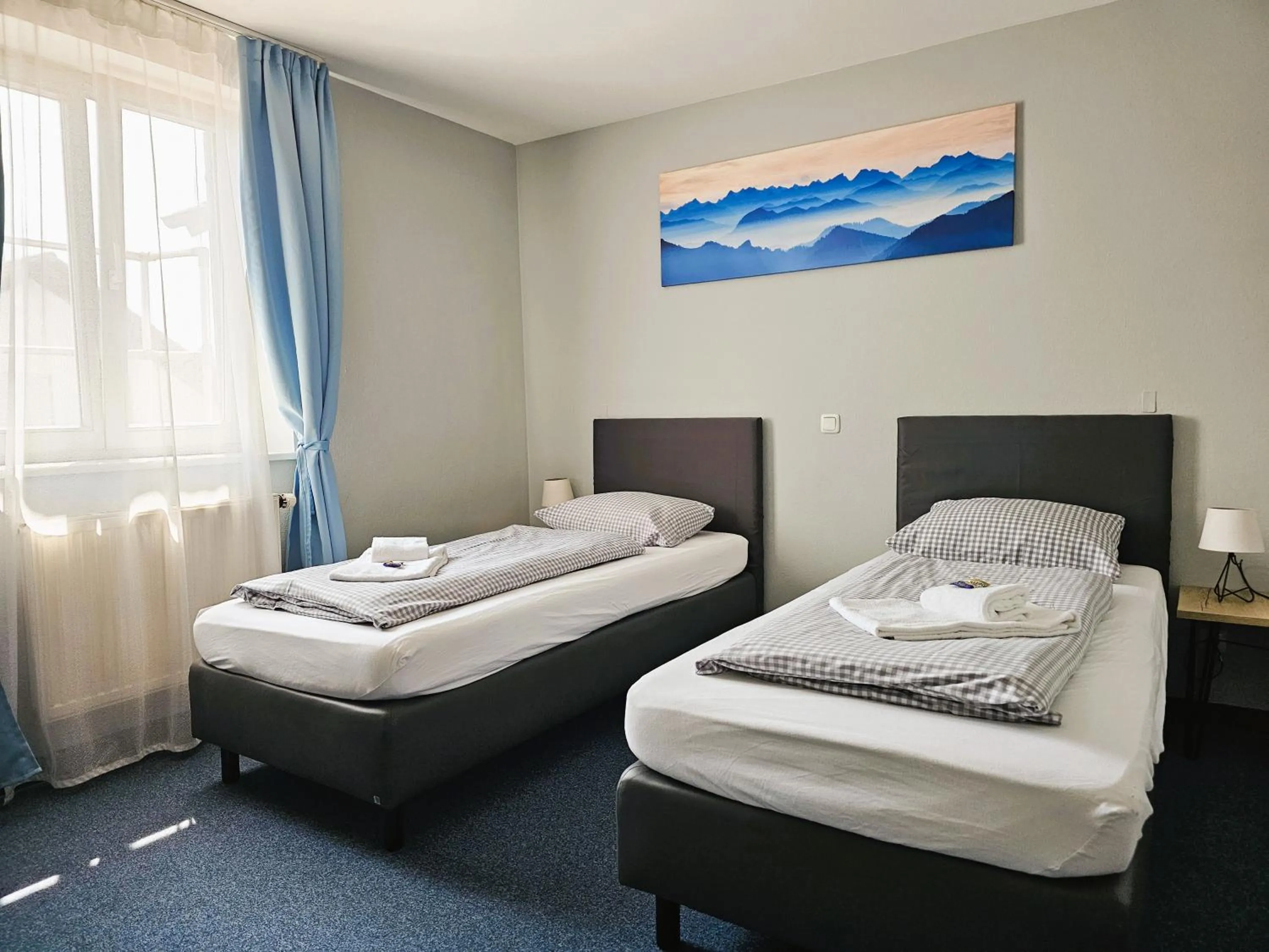 Photo of the whole room, Bed in ARRIVEL Pension Pliening - bisher Novitel