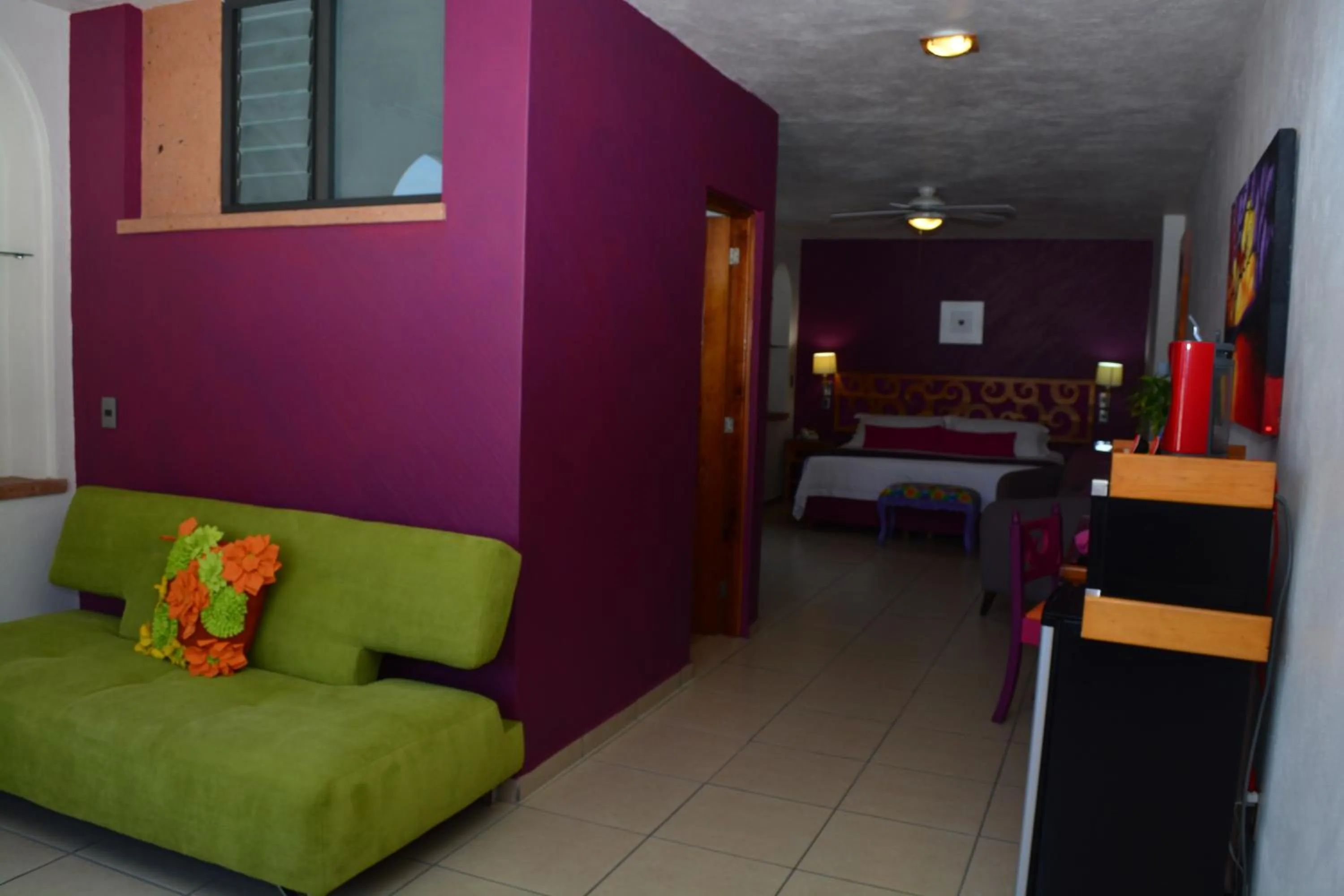 Living room, Bed in Boutique Pueblo Lindo