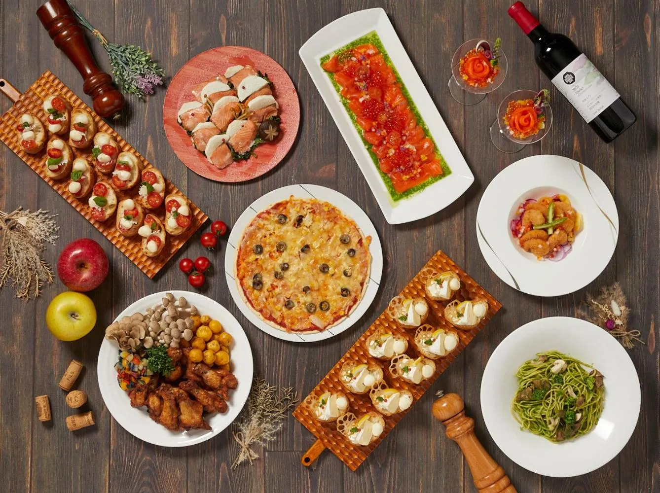 Dinner in Hotel Green Plaza Hakuba