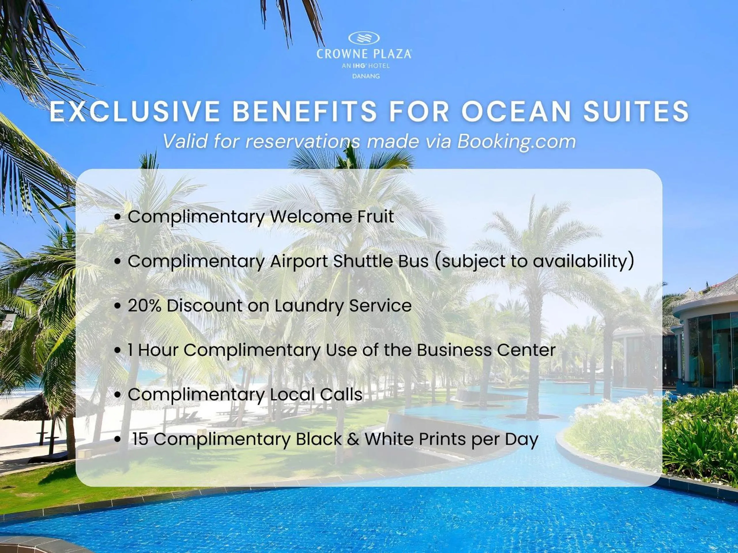 Text overlay in Crowne Plaza Danang Hotel & Resort