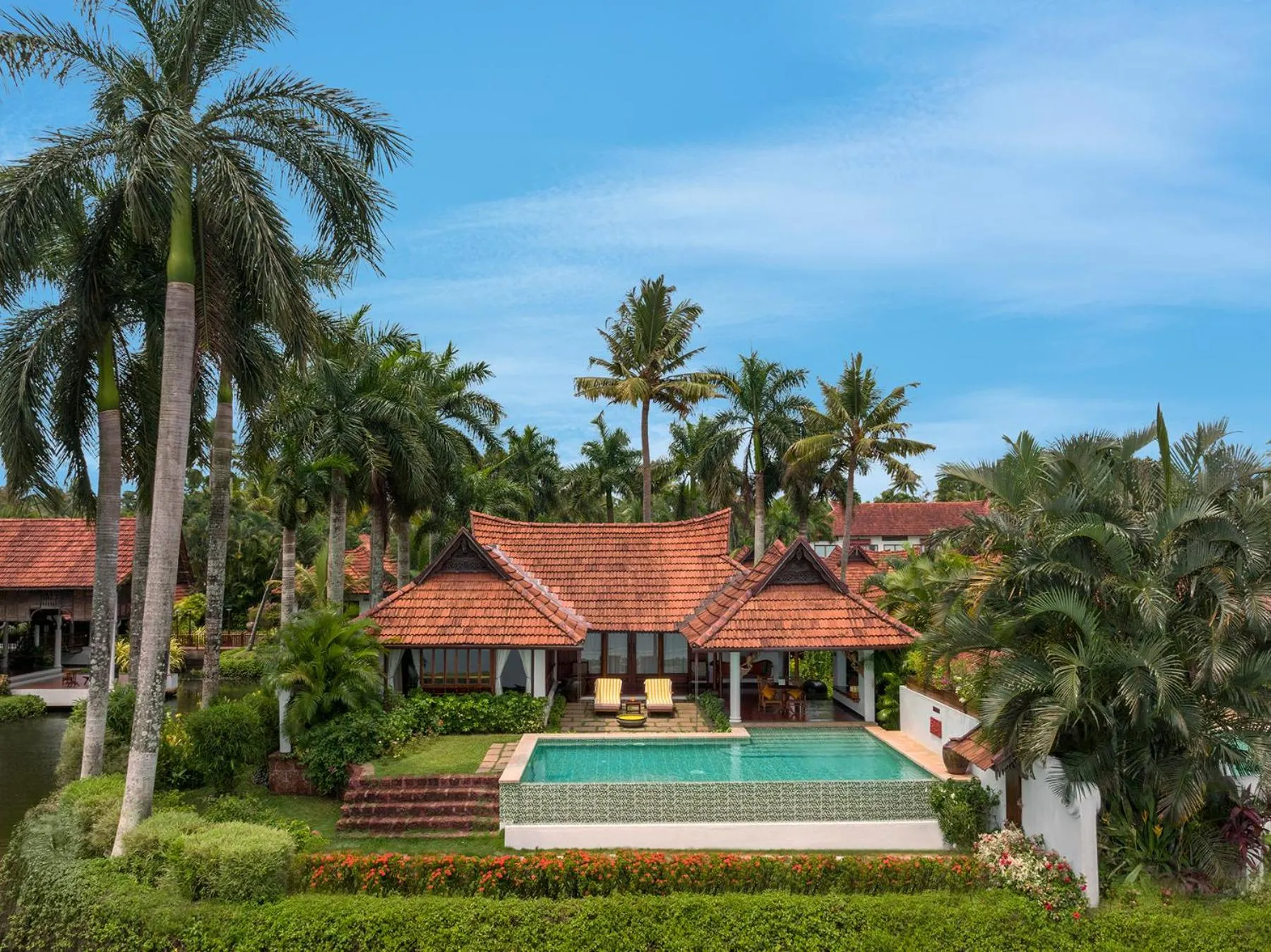 Swimming pool in Kumarakom Lake Resort