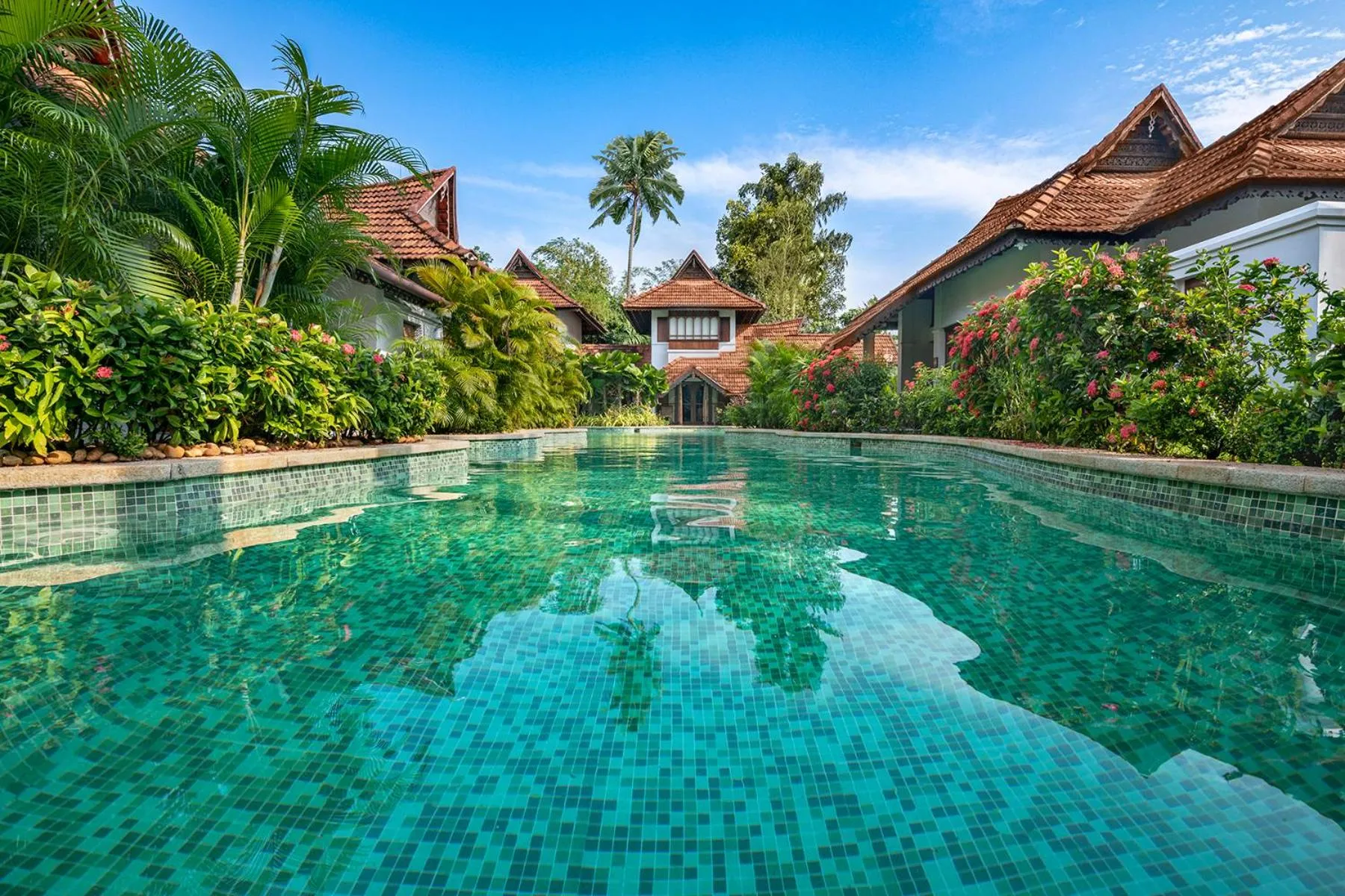 Swimming pool in Kumarakom Lake Resort
