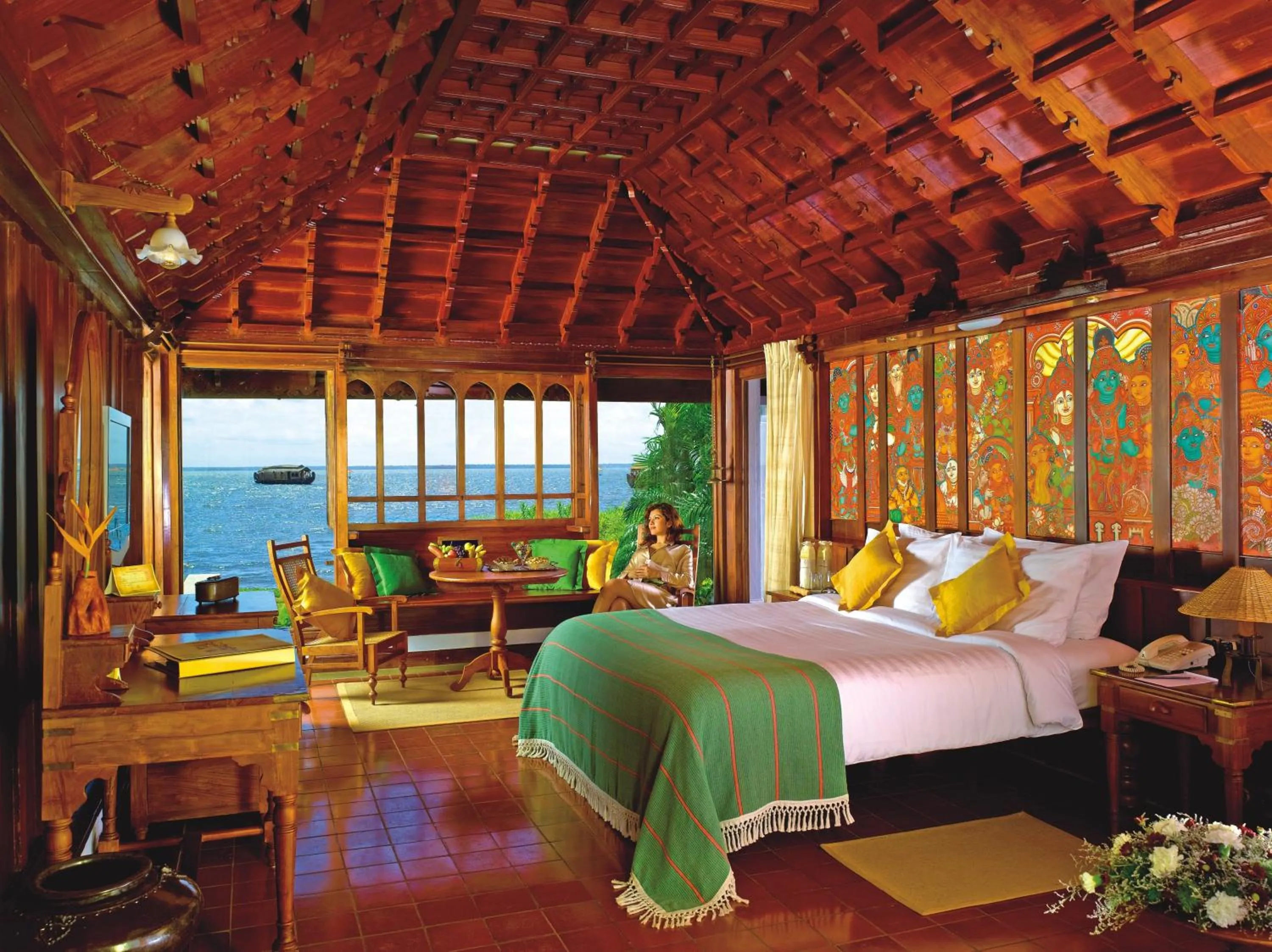 Photo of the whole room, Bed in Kumarakom Lake Resort