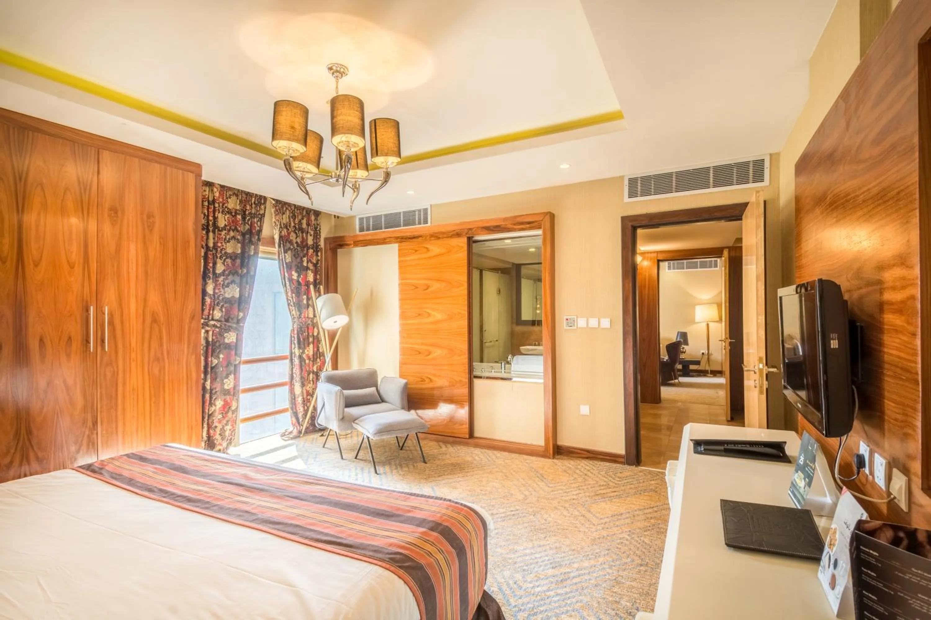 Seating area, Bed in Grand Plaza Hotel - Takhasosi Riyadh