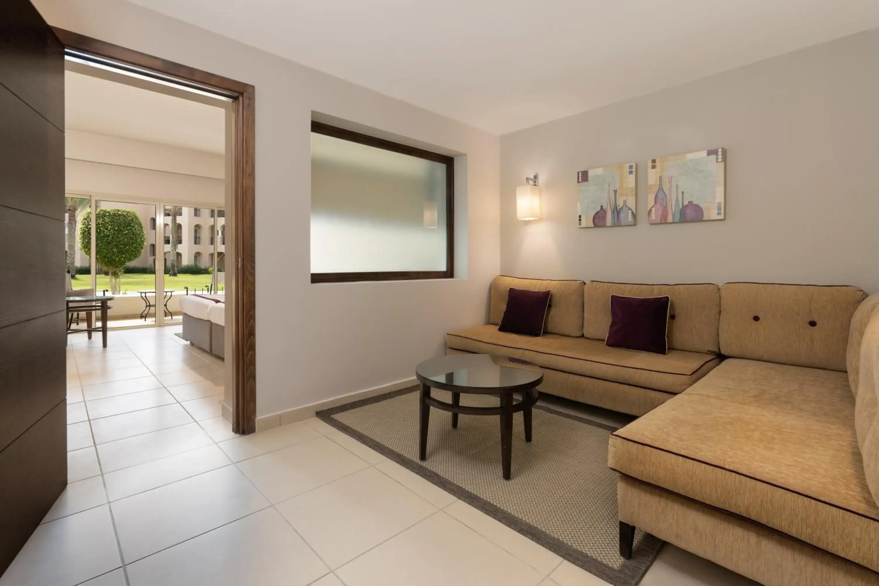 Family, Queen or Twin Bed, Partial Sea View in JAZ Elite Crystal, Almaza Bay Family, Queen or Twin Bed, Partial Sea View in JAZ Elite Crystal, Almaza Bay