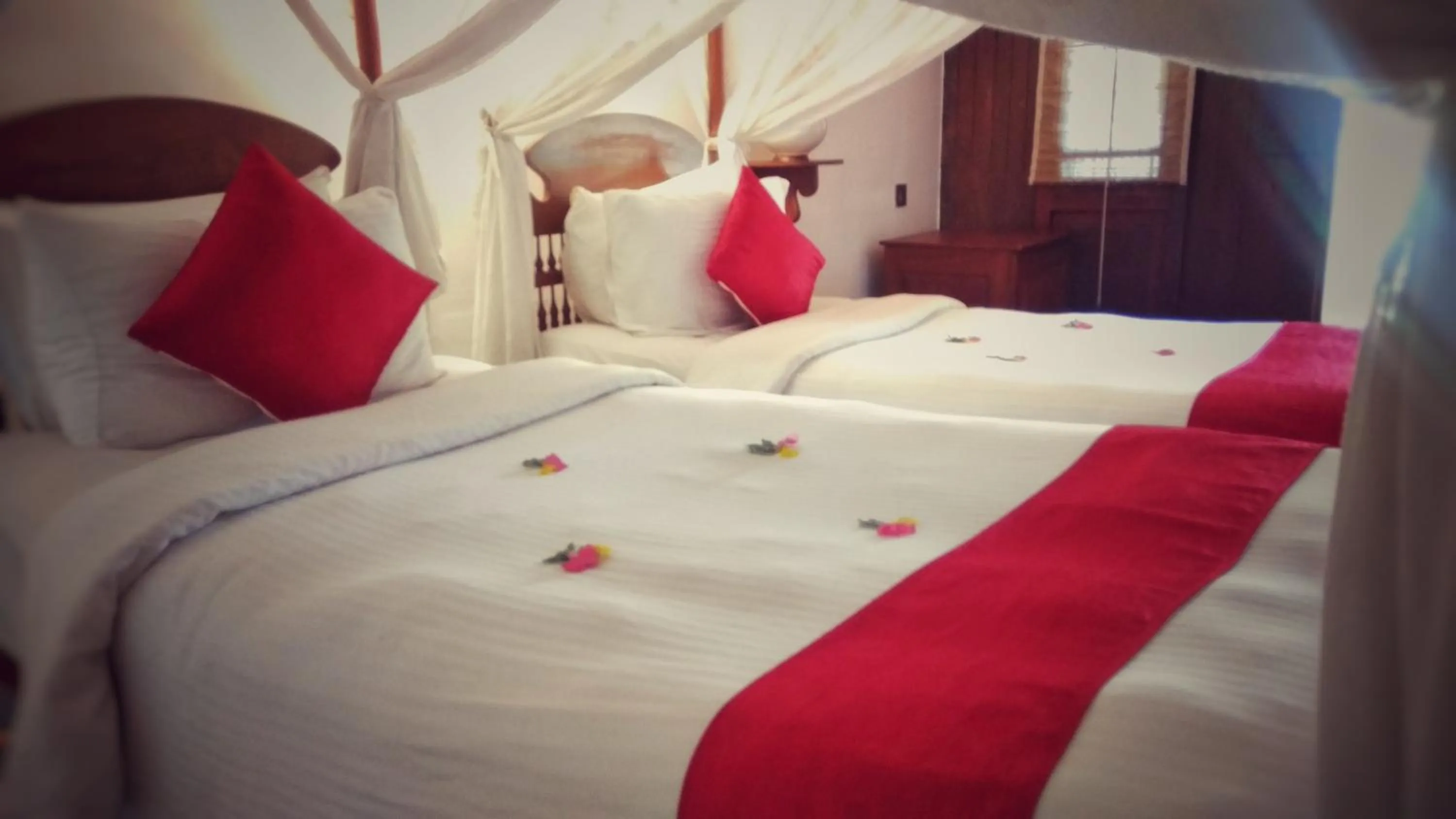 Photo of the whole room, Bed in Punnamada Resort