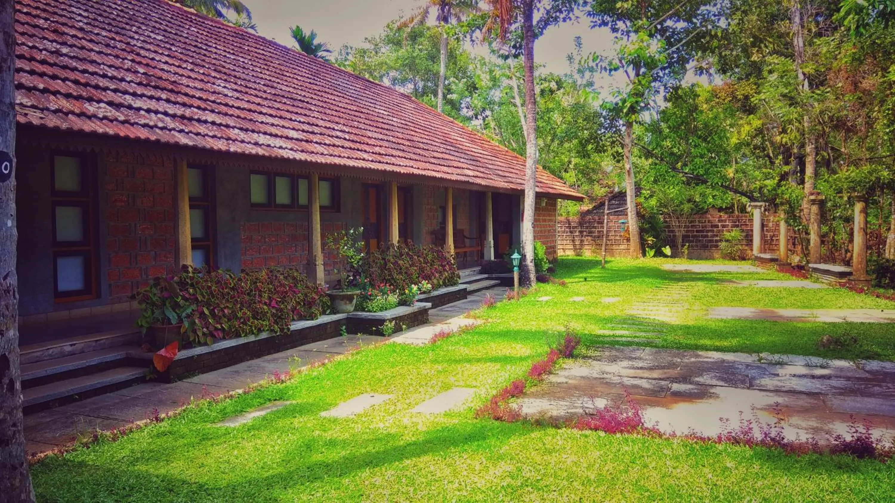 Patio in Punnamada Resort