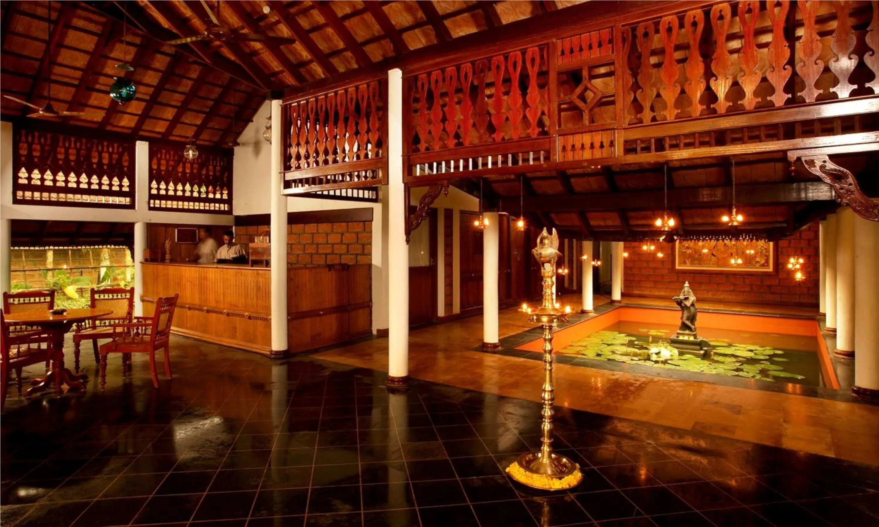 Lobby or reception in Punnamada Resort