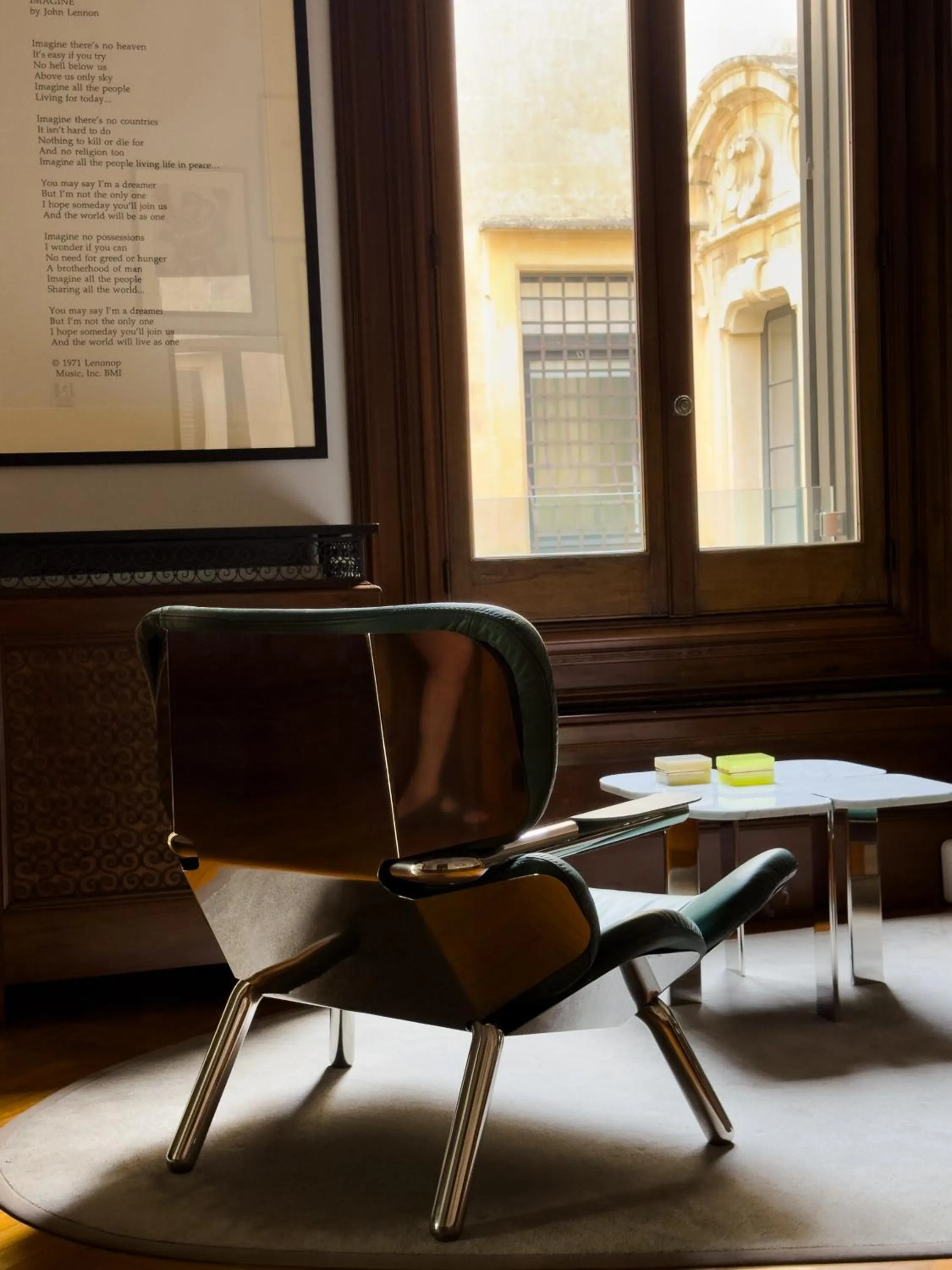 Decorative detail in La Fiermontina Palazzo Bozzi Corso Hotel