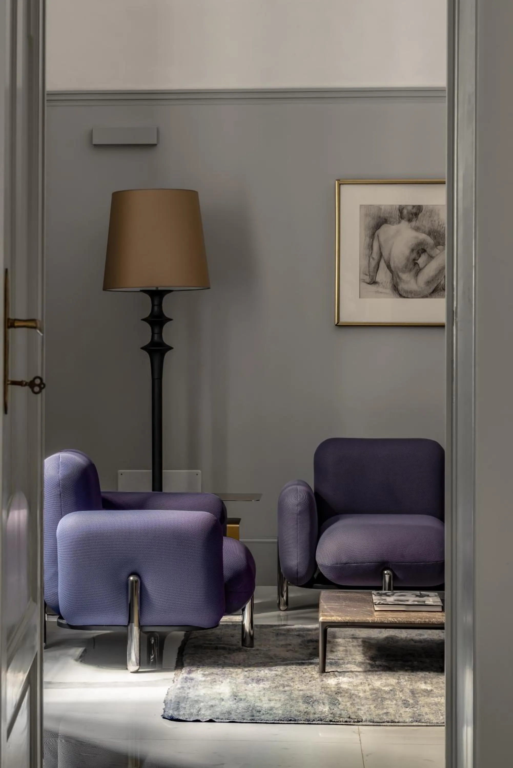 Living room in La Fiermontina Palazzo Bozzi Corso Hotel