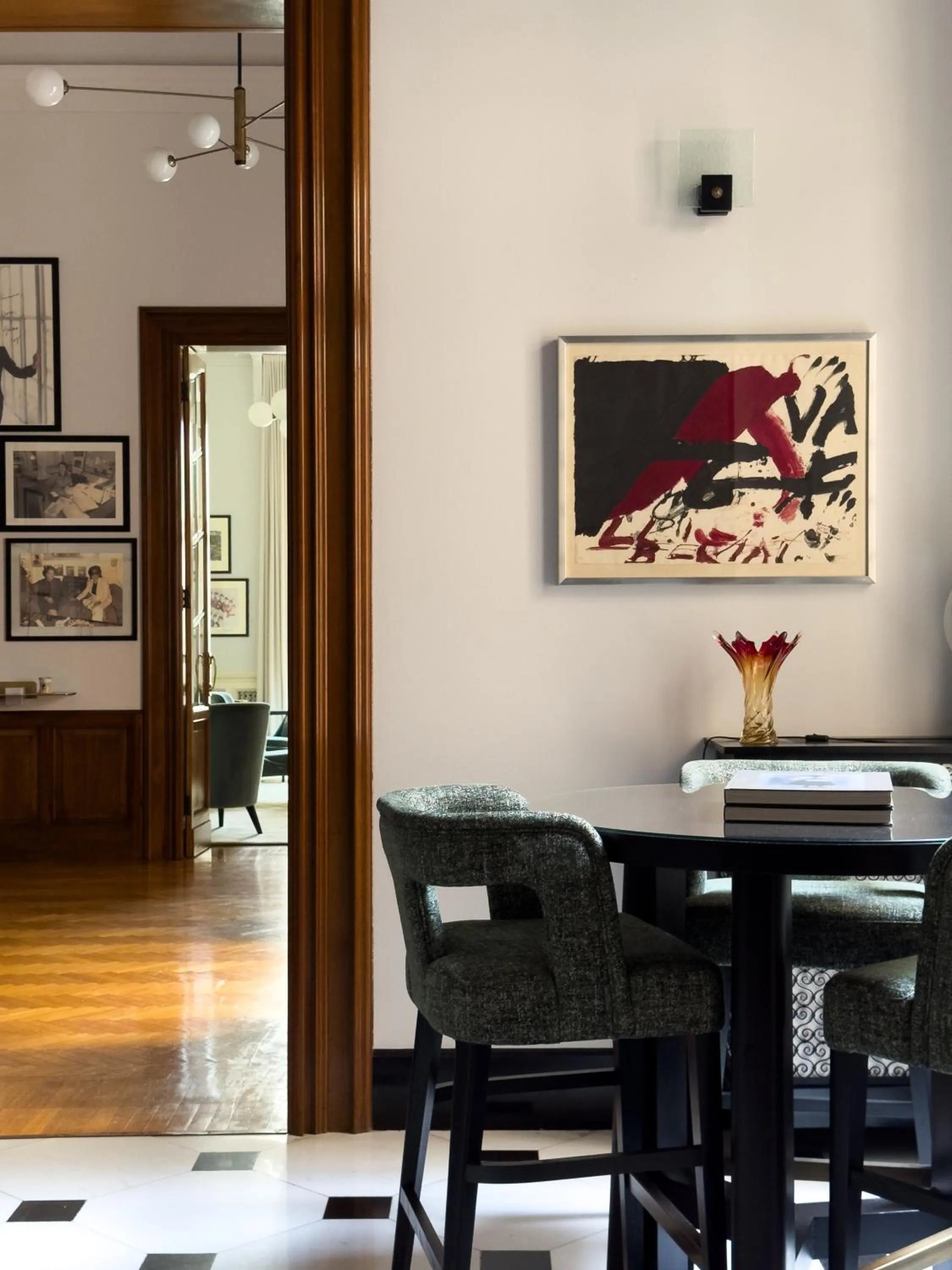 Decorative detail in La Fiermontina Palazzo Bozzi Corso Hotel