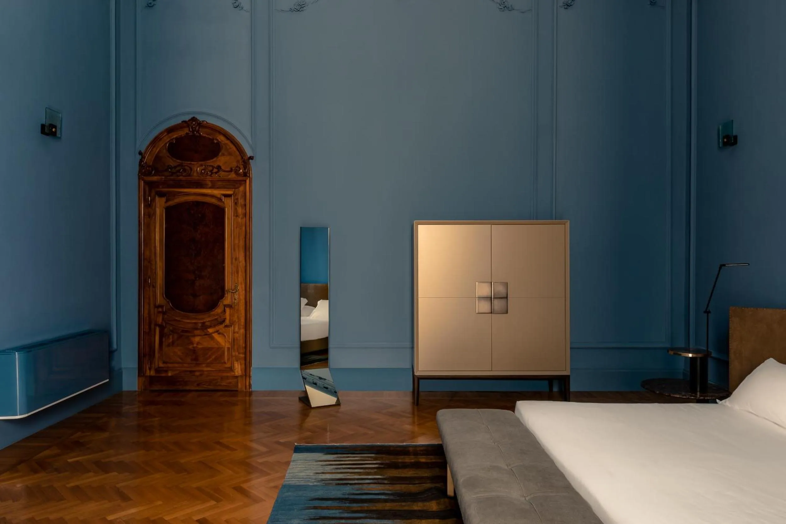 Bedroom, Bed in La Fiermontina Palazzo Bozzi Corso Hotel