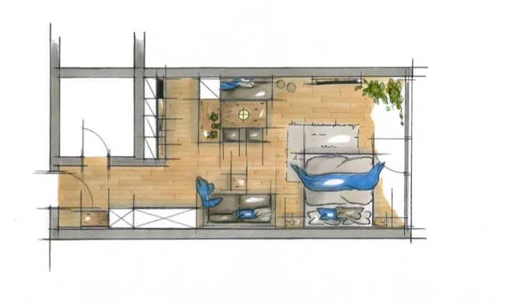 Floor plan in Ferienpark Tulai - Fam. Carl