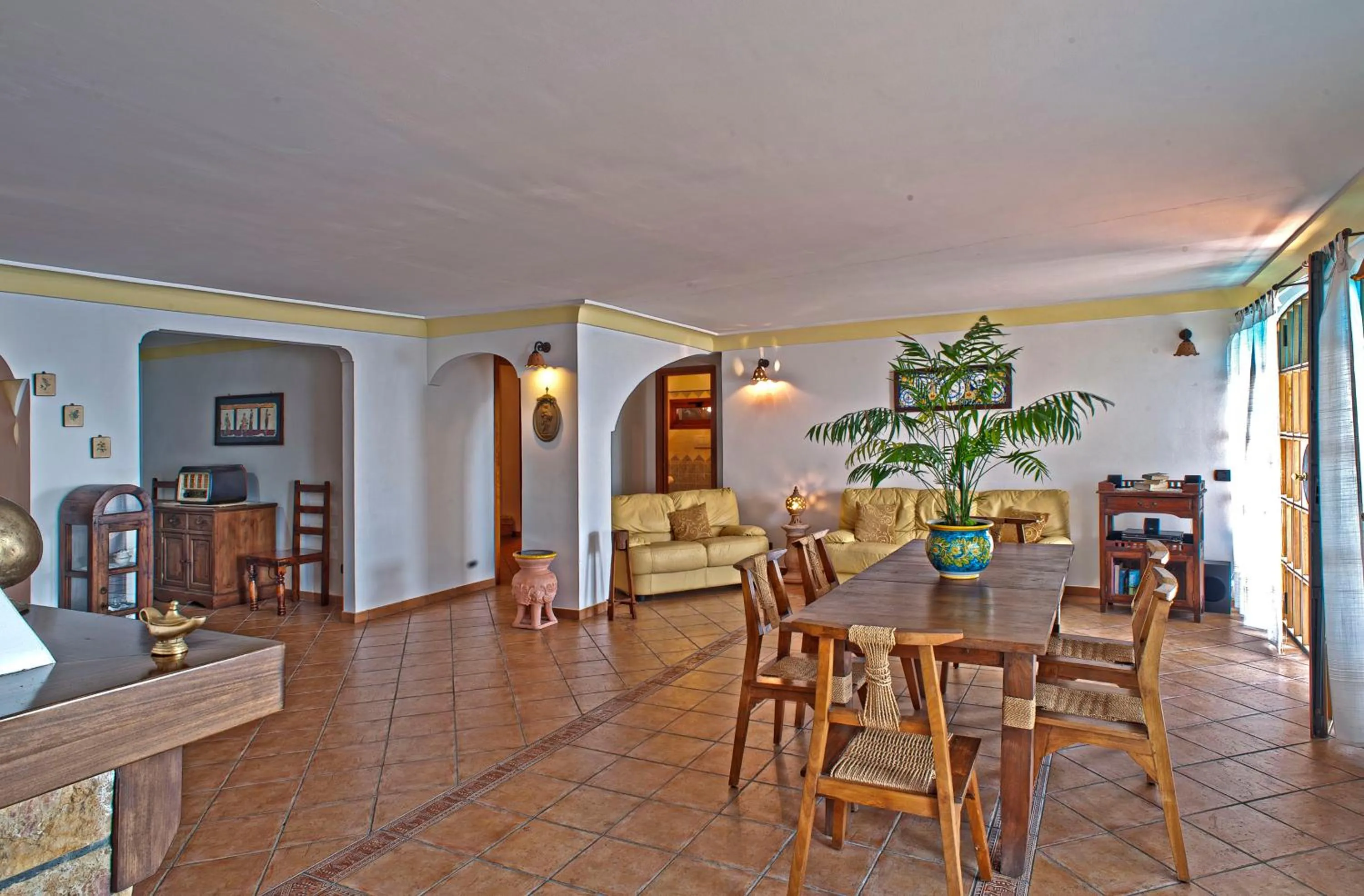 Living room in Villa La Roccia - Arienzo