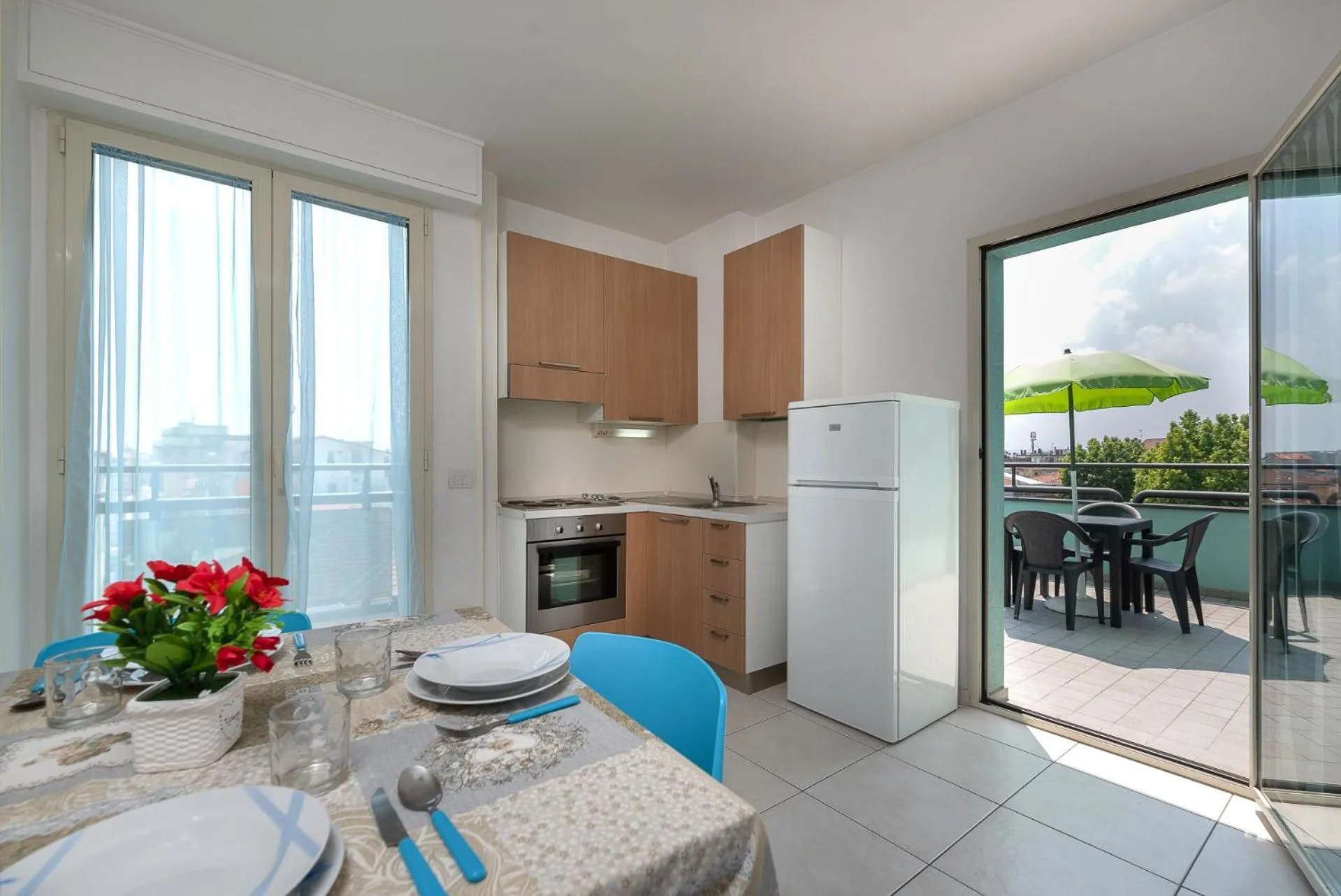 Kitchen or kitchenette in Residence Acqua Suite Marina