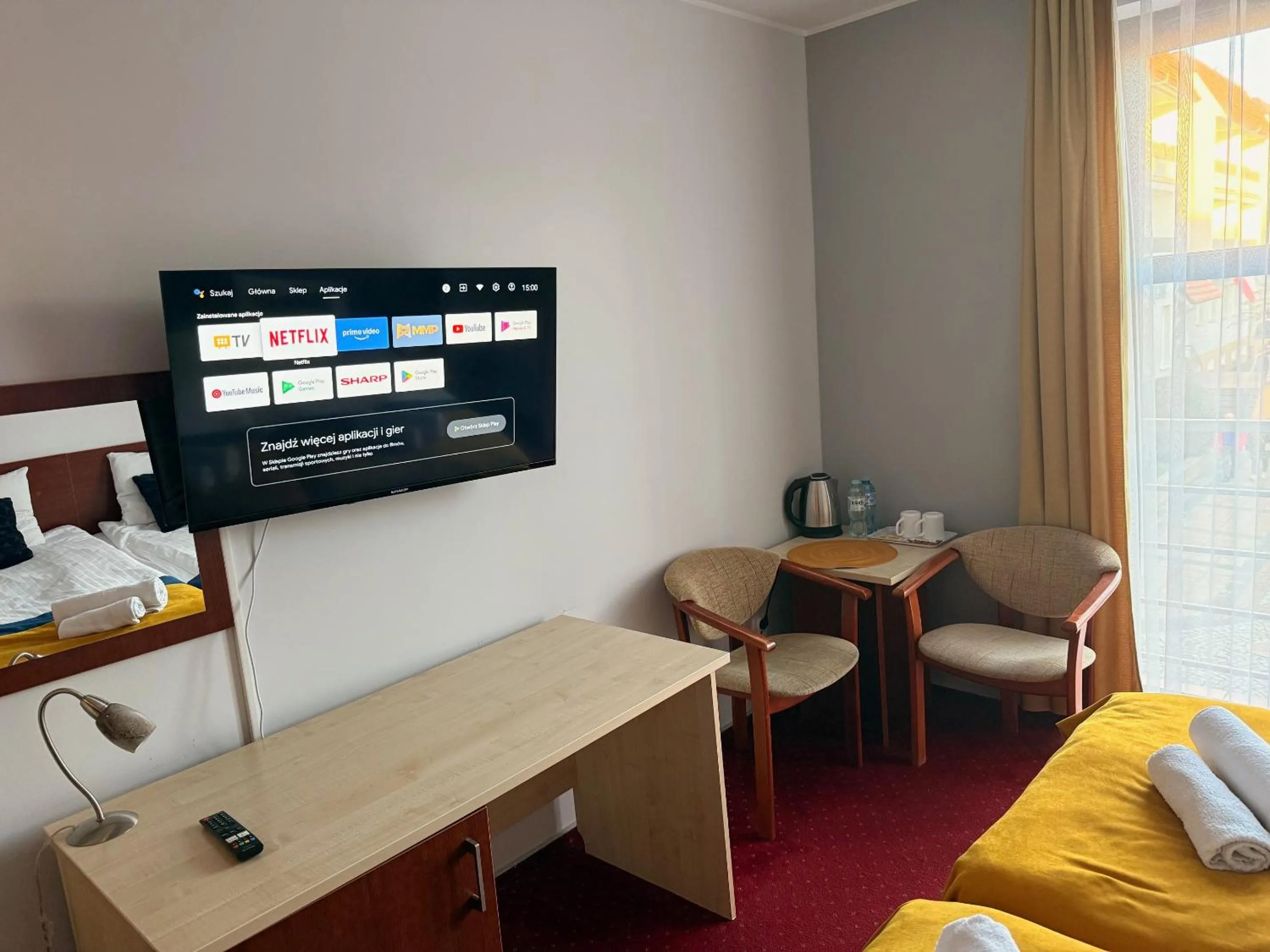 Bed in Hotel Aleksander