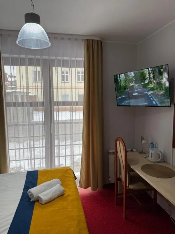 Bed in Hotel Aleksander