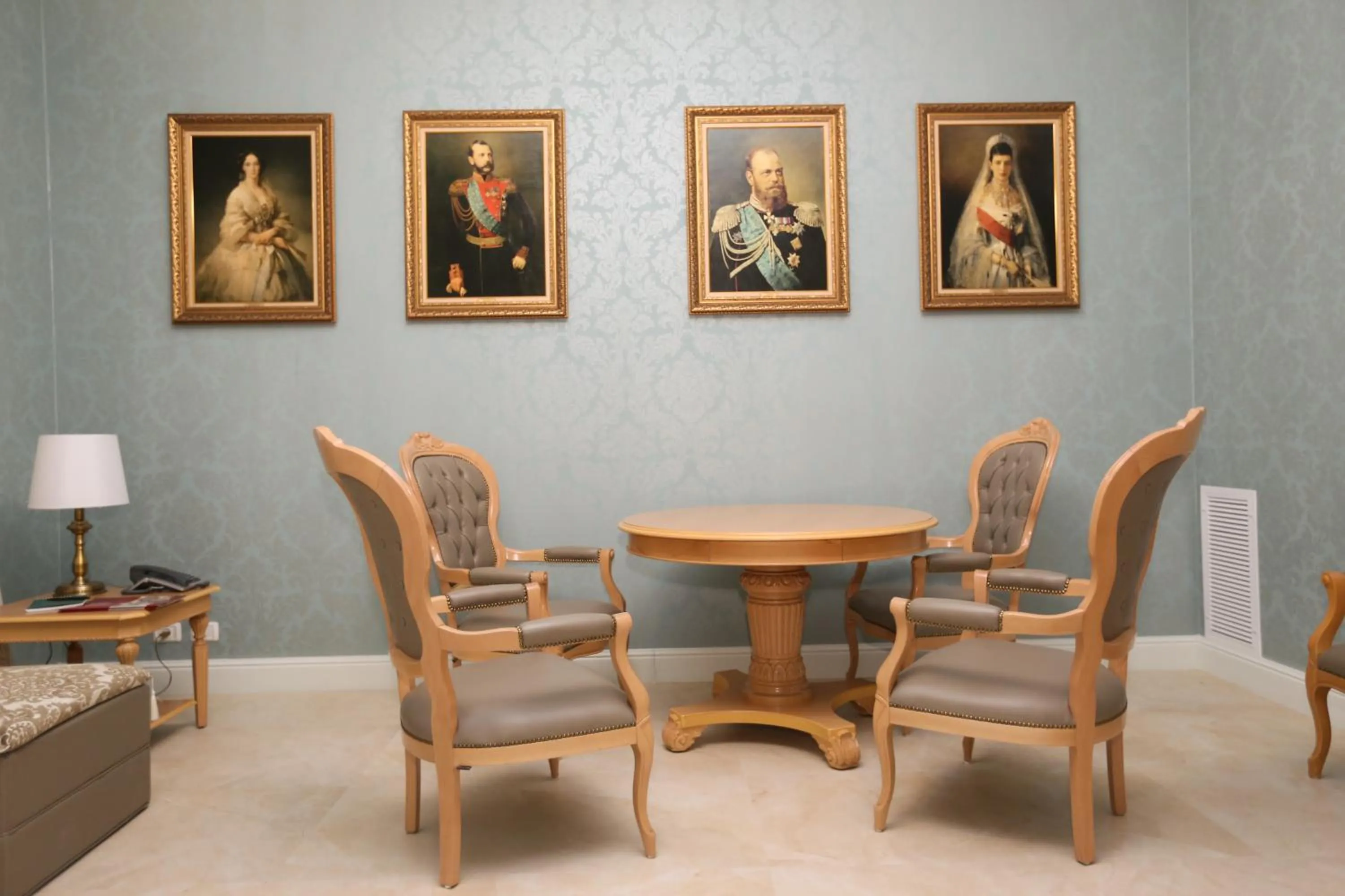 Seating area in Sergei Palace Hotel