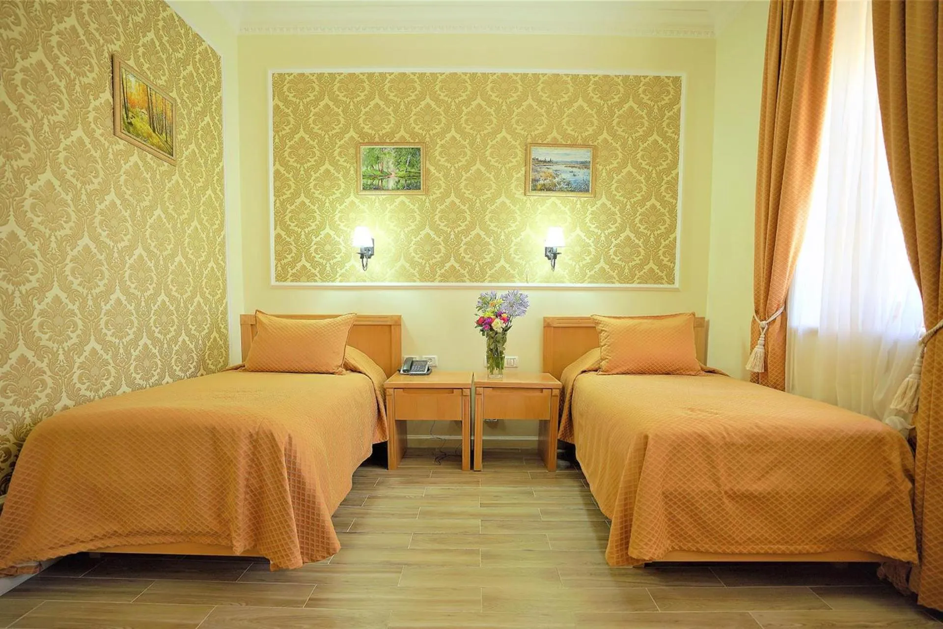 Bed in Sergei Palace Hotel