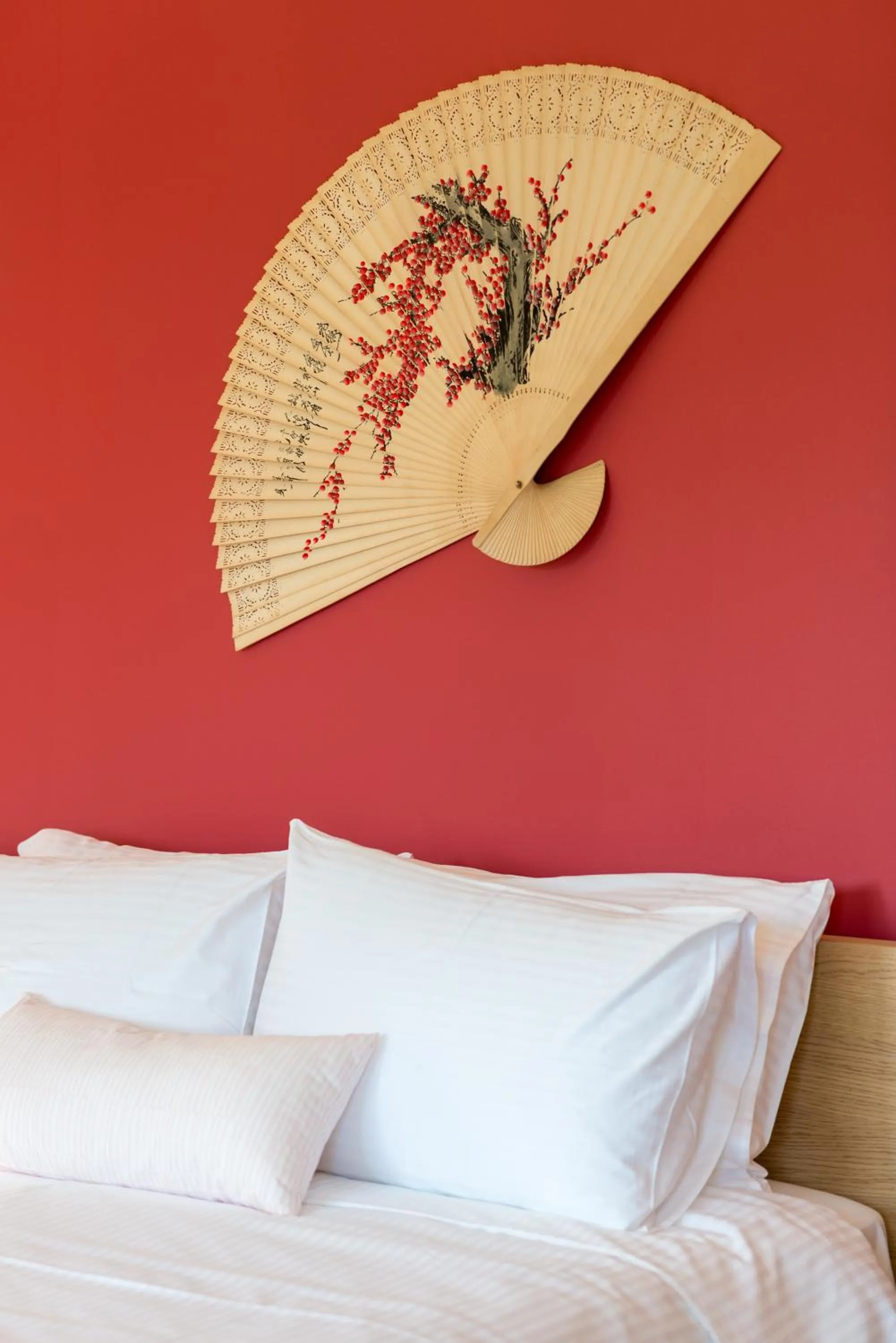 Decorative detail, Bed in CHROMA Lodge Pikermi
