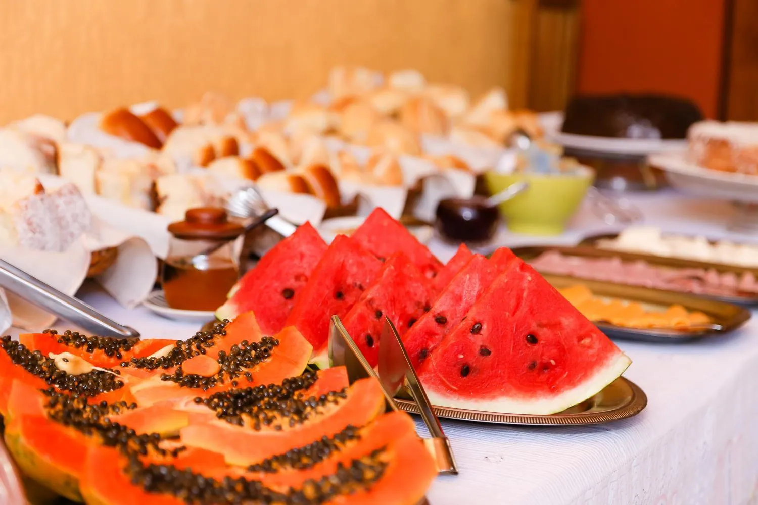 Continental breakfast in Pousada Vale Verde