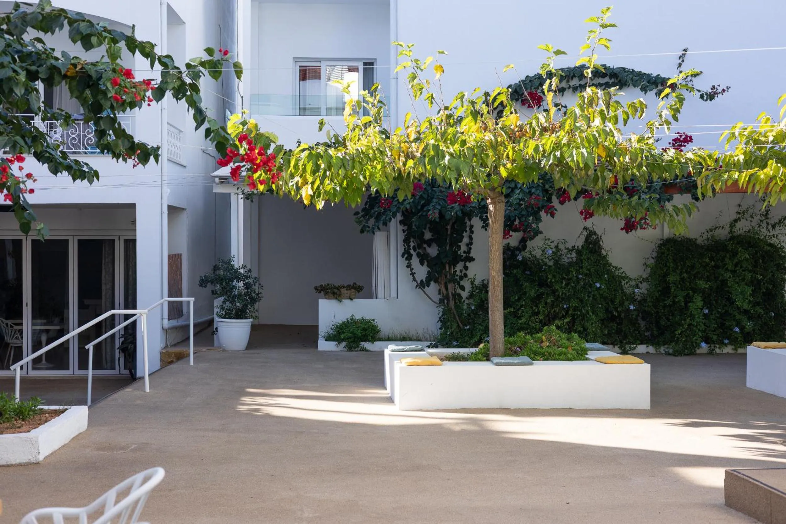 Patio in Oasis Beach Hotel
