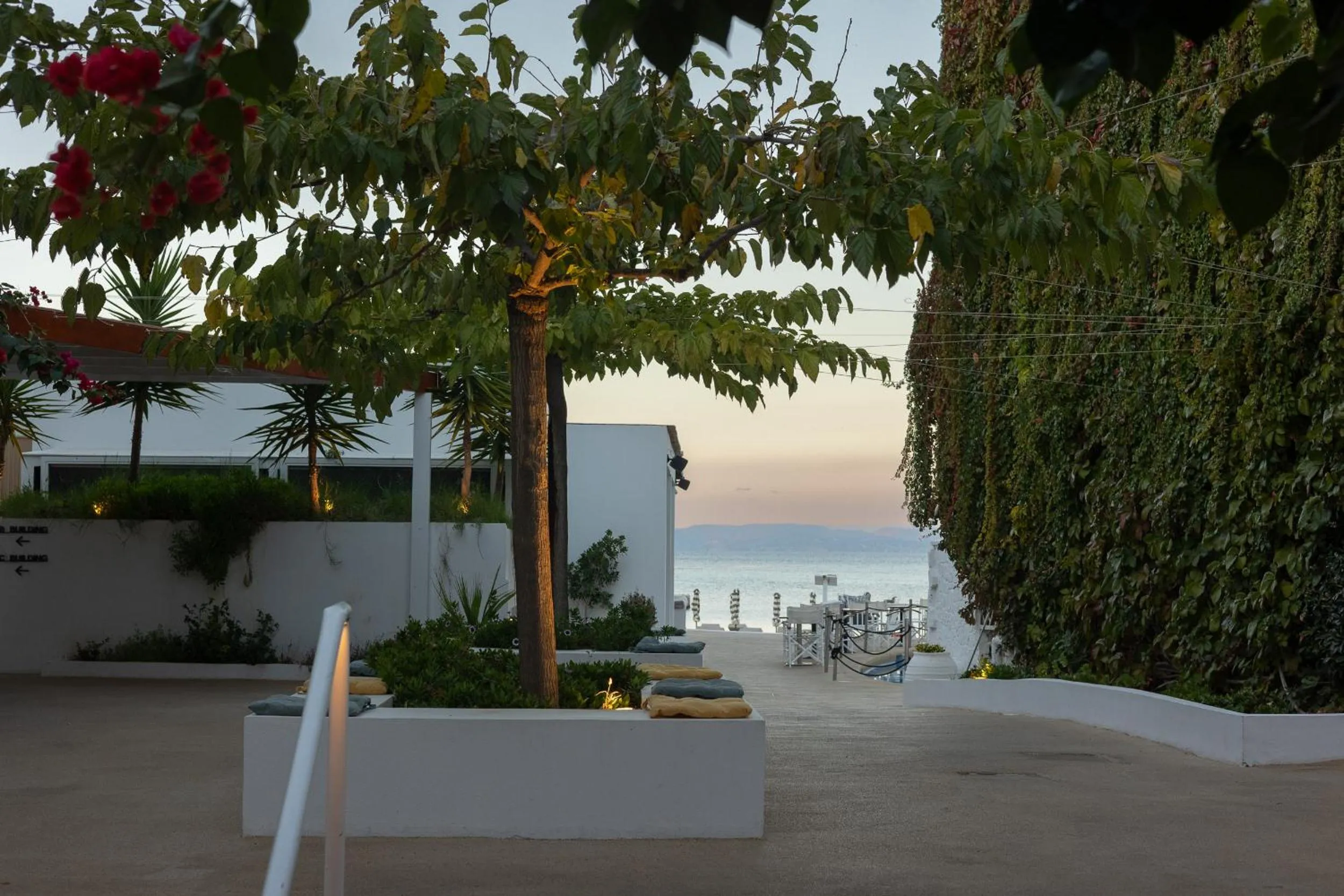 Patio in Oasis Beach Hotel