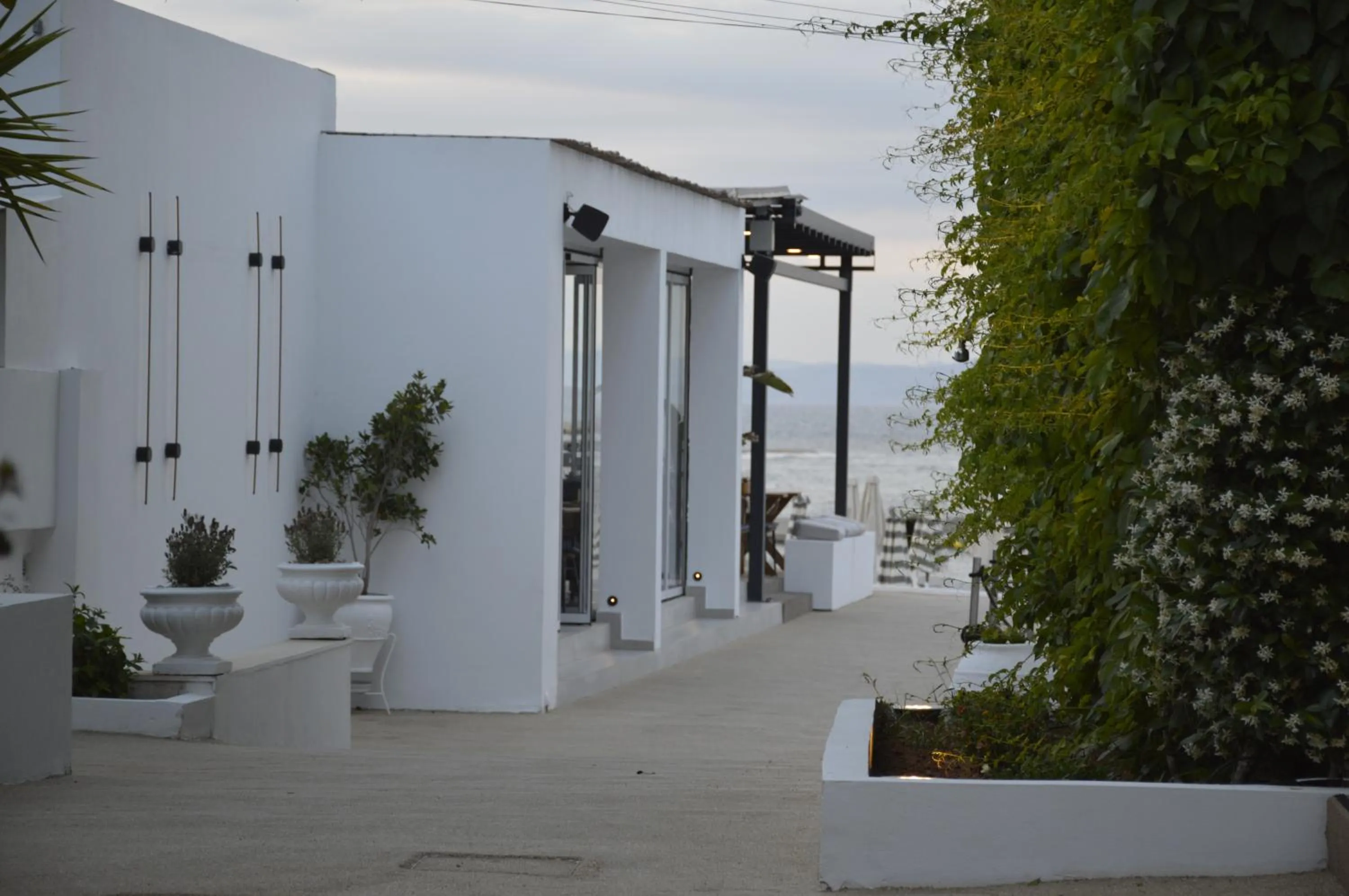 Patio in Oasis Beach Hotel