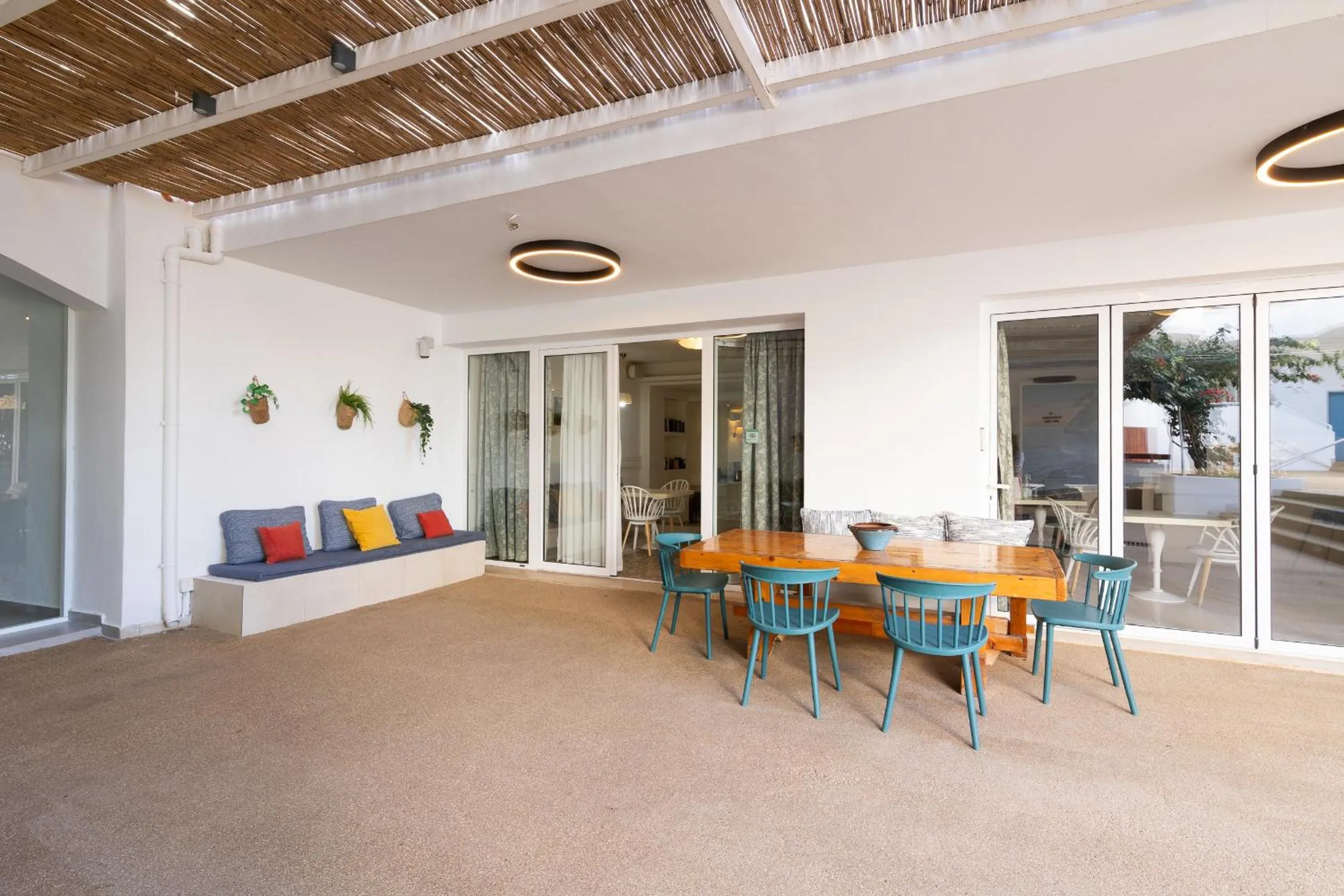 Patio in Oasis Beach Hotel