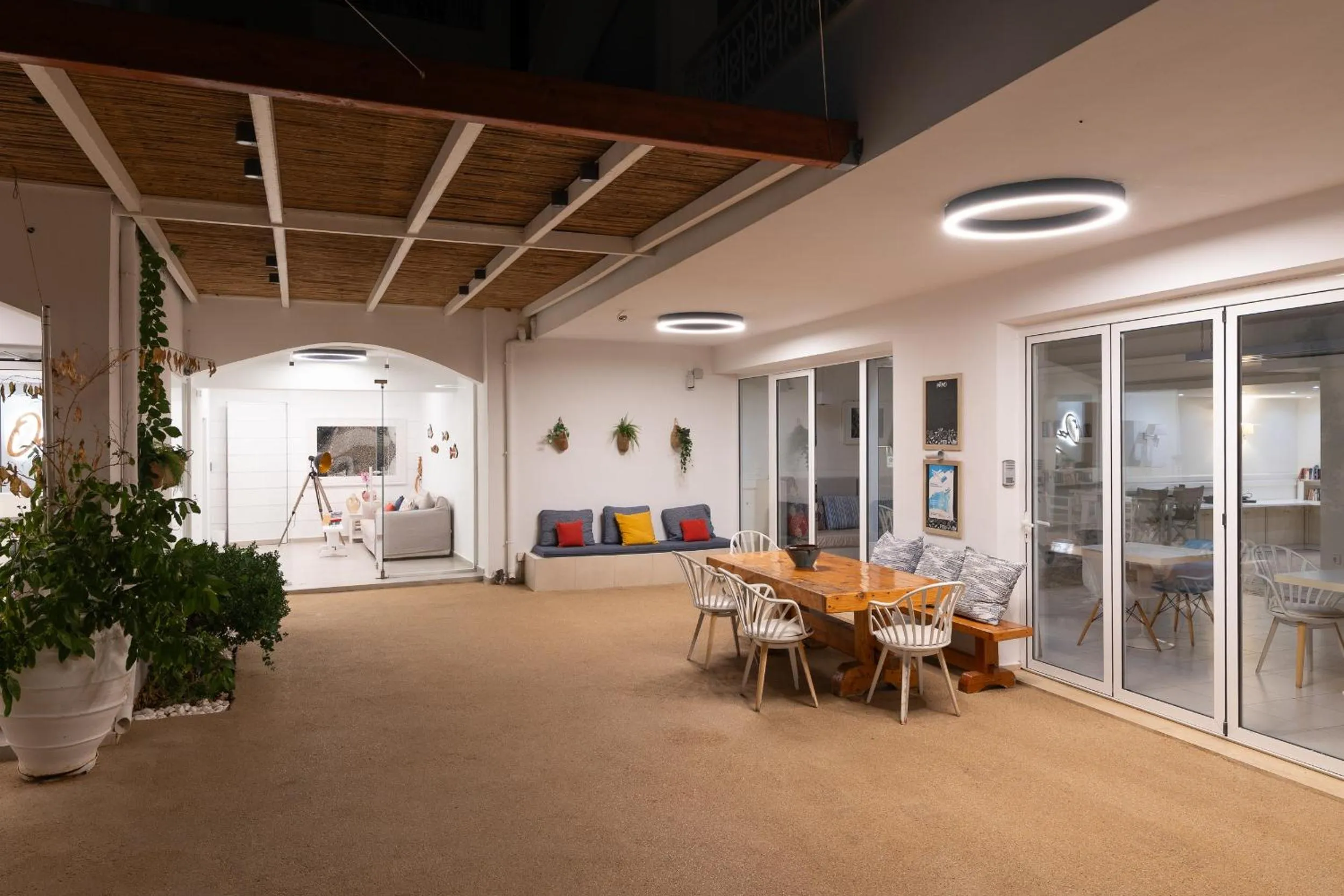 Patio in Oasis Beach Hotel