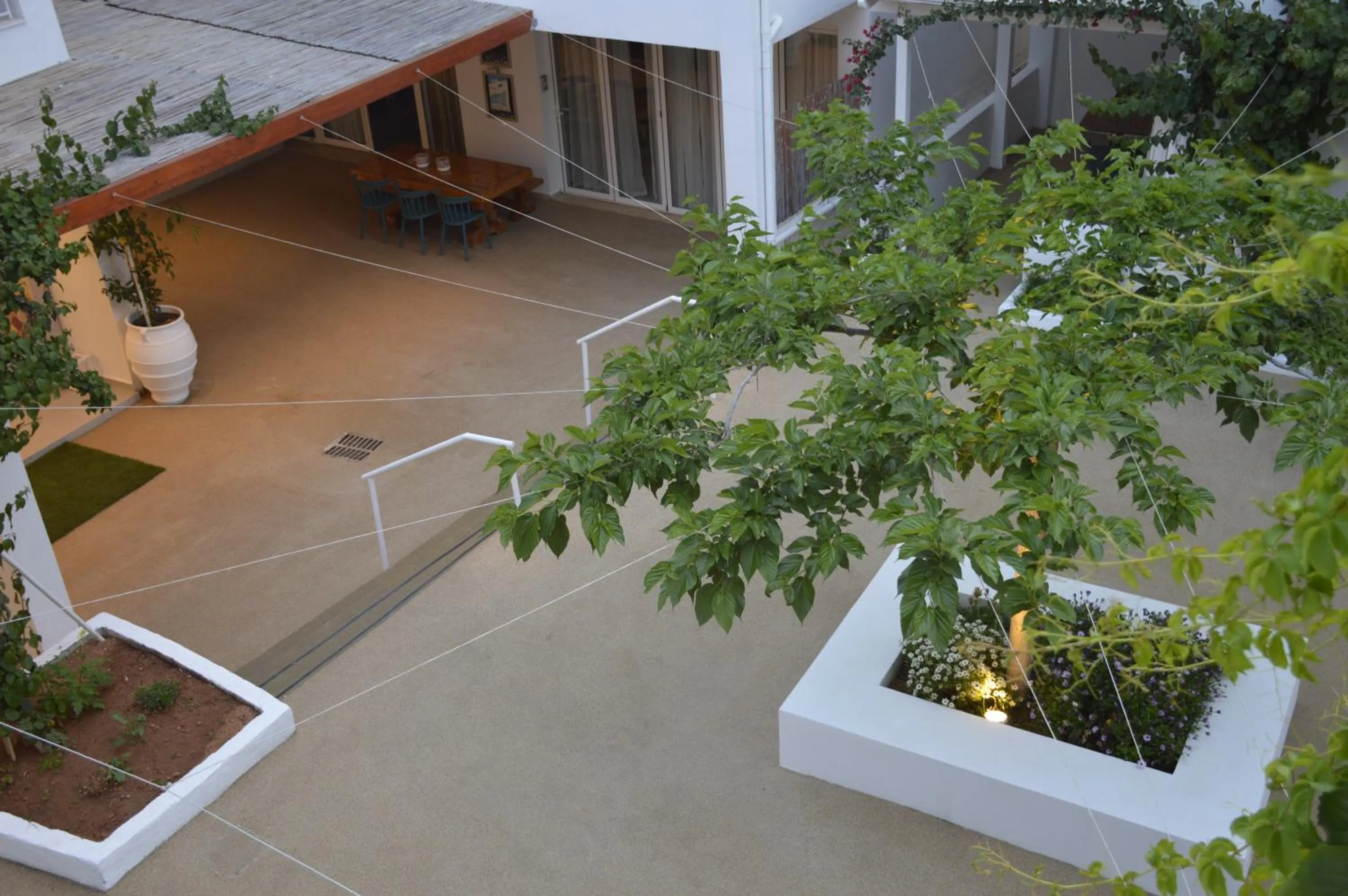 Patio in Oasis Beach Hotel