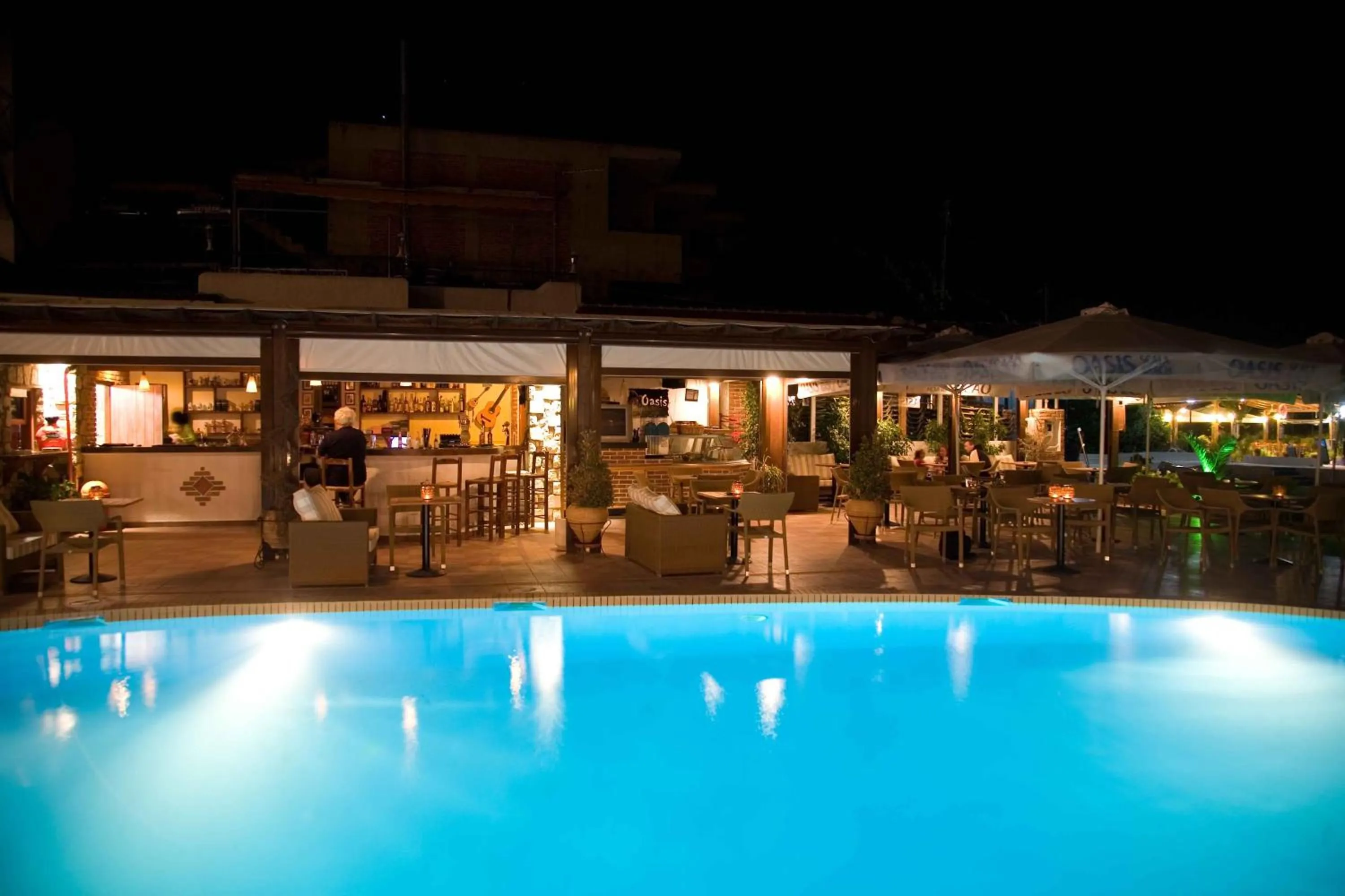 Pool view in Oasis Beach Hotel