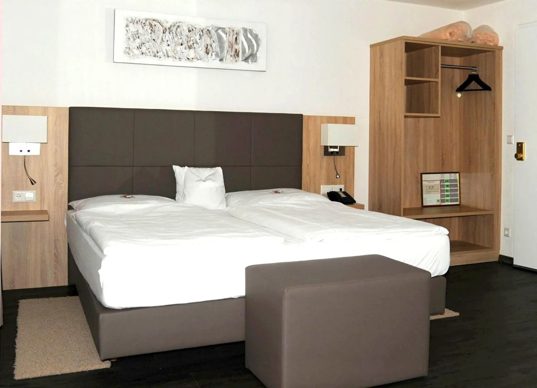 Bed in Hotel Hamann