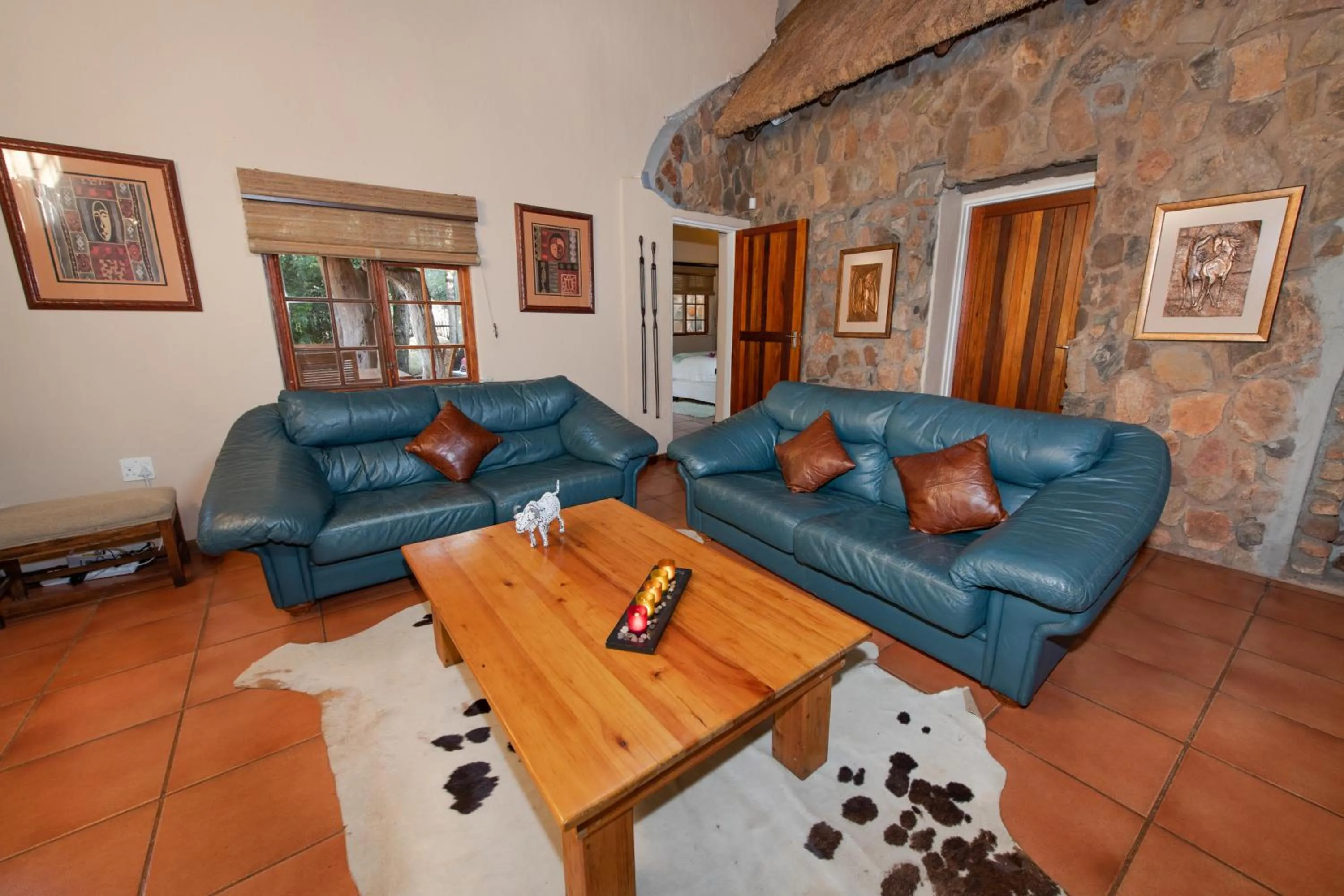 Living room in Blyde River Wilderness Lodge