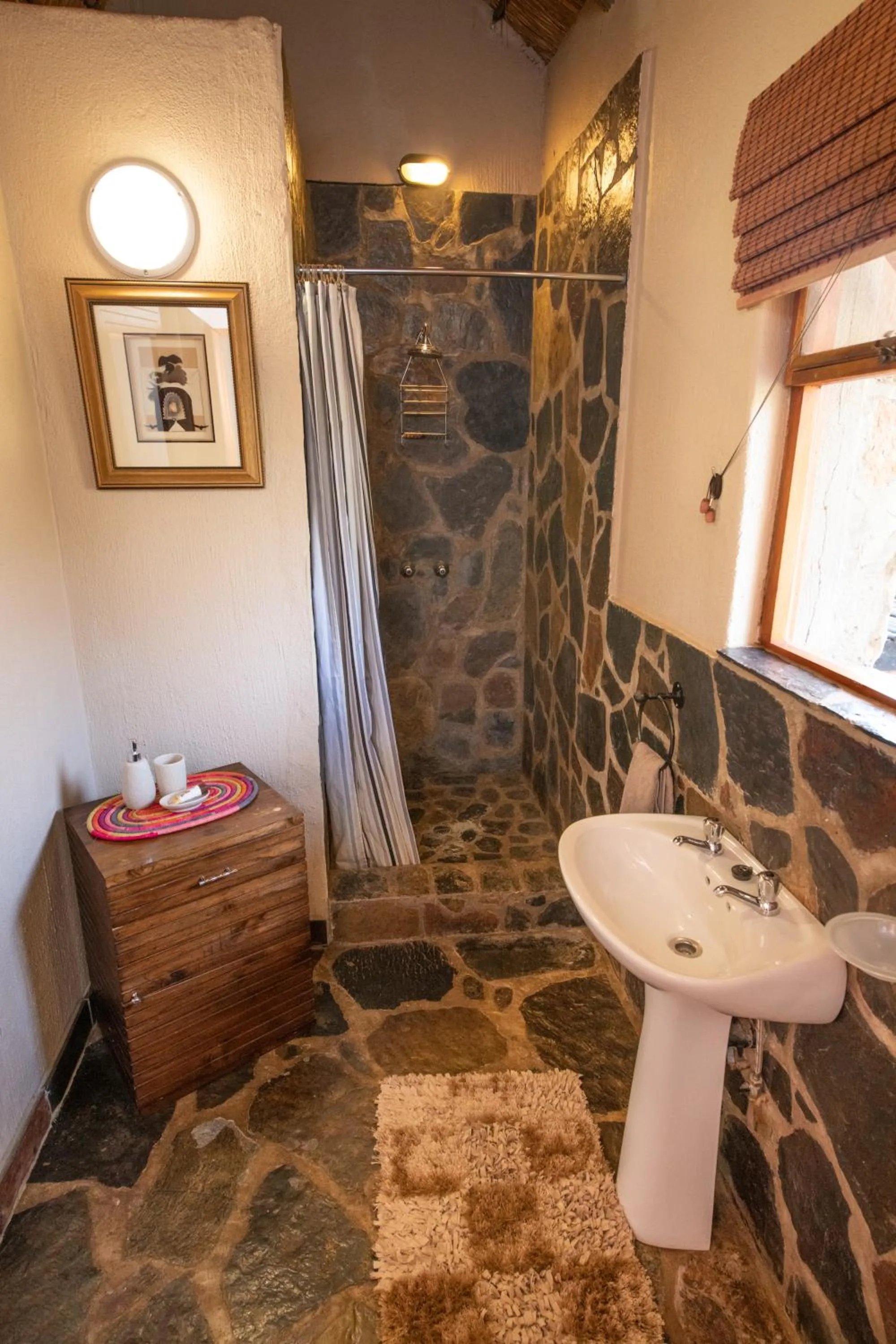 Bathroom in Blyde River Wilderness Lodge