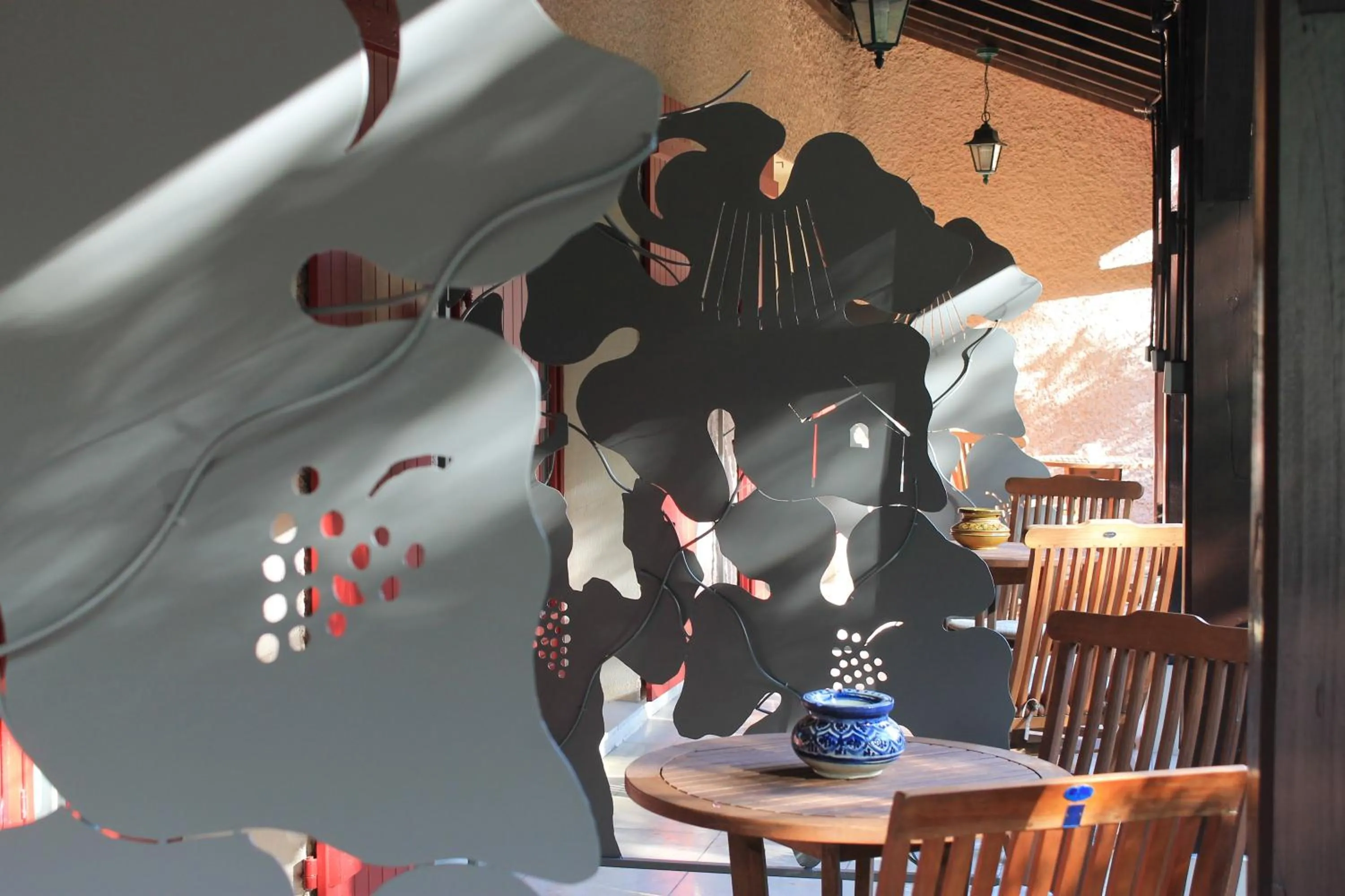 Patio in Hôtel Restaurant Le Moulin de Saint Verand