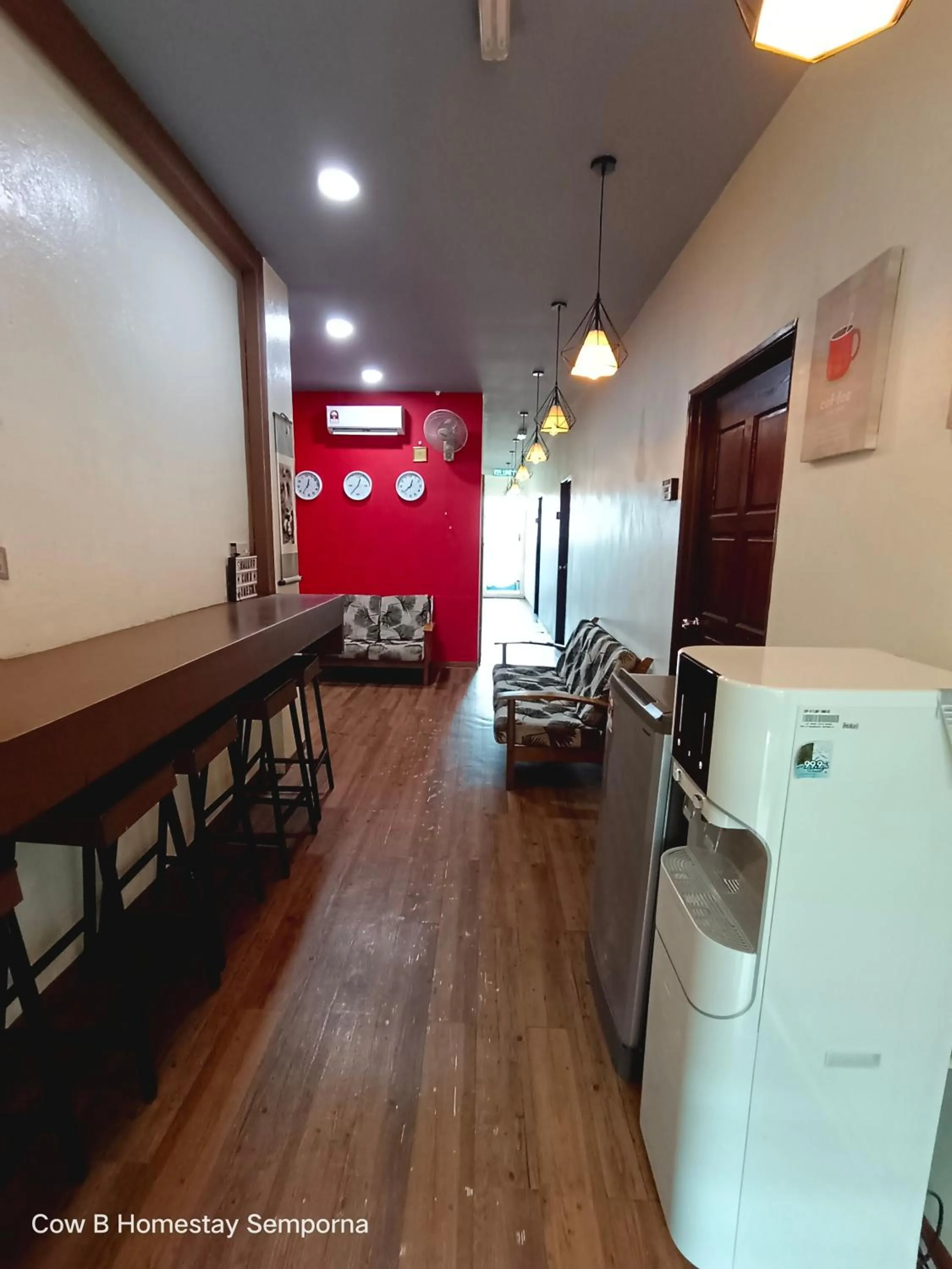 Seating area in Cow B Homestay Semporna