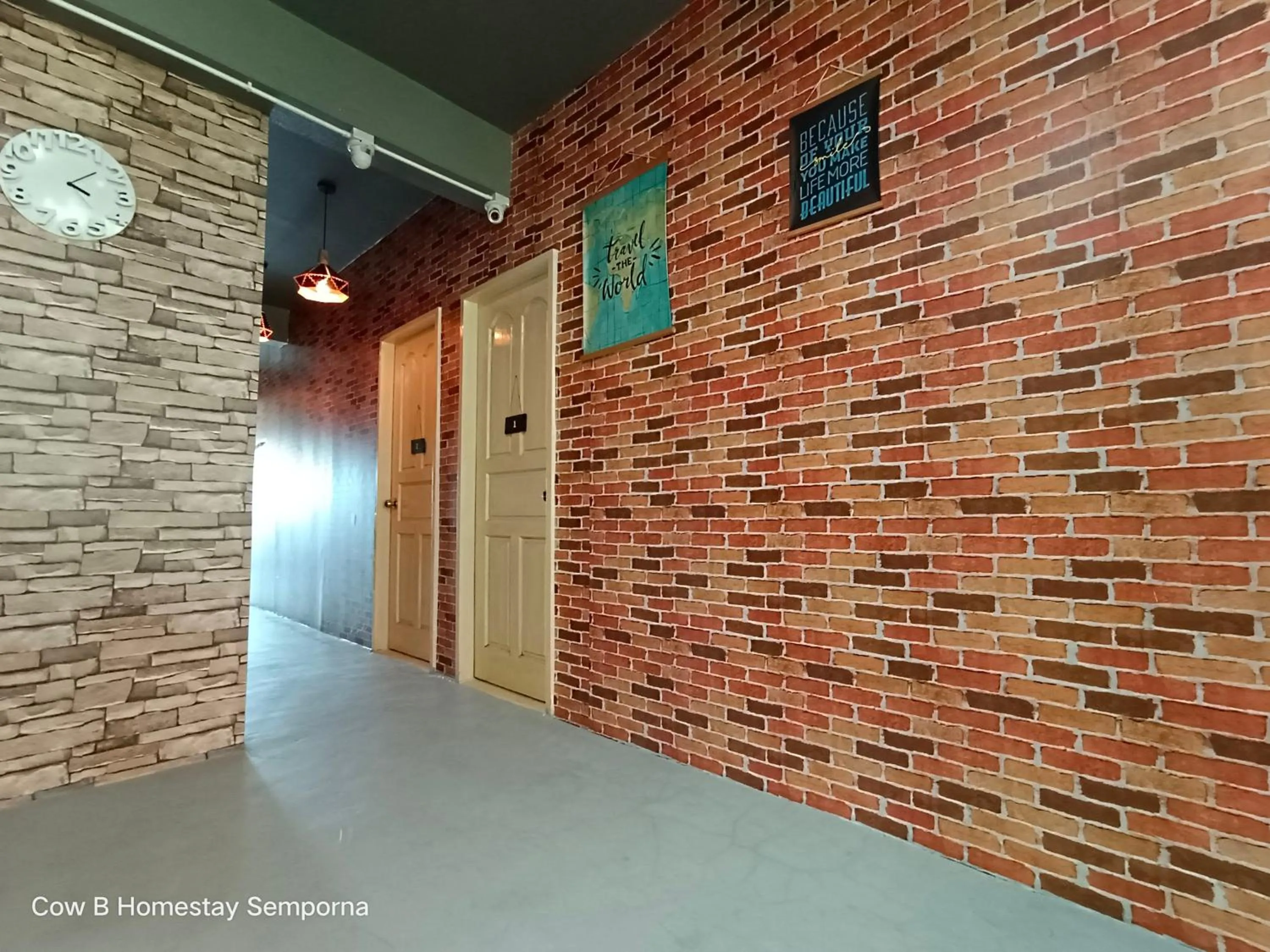 Seating area in Cow B Homestay Semporna