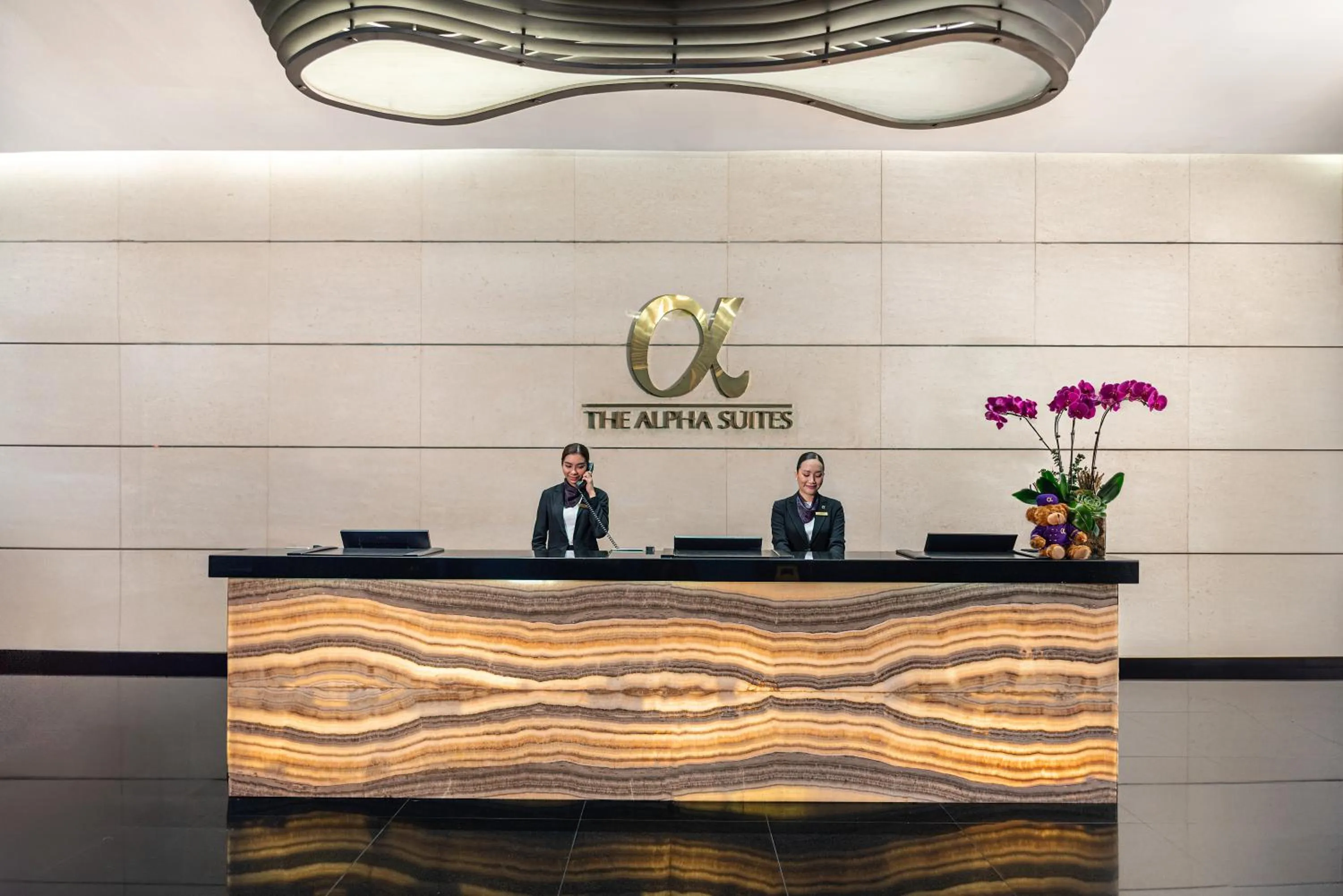Lobby or reception in The Alpha Suites