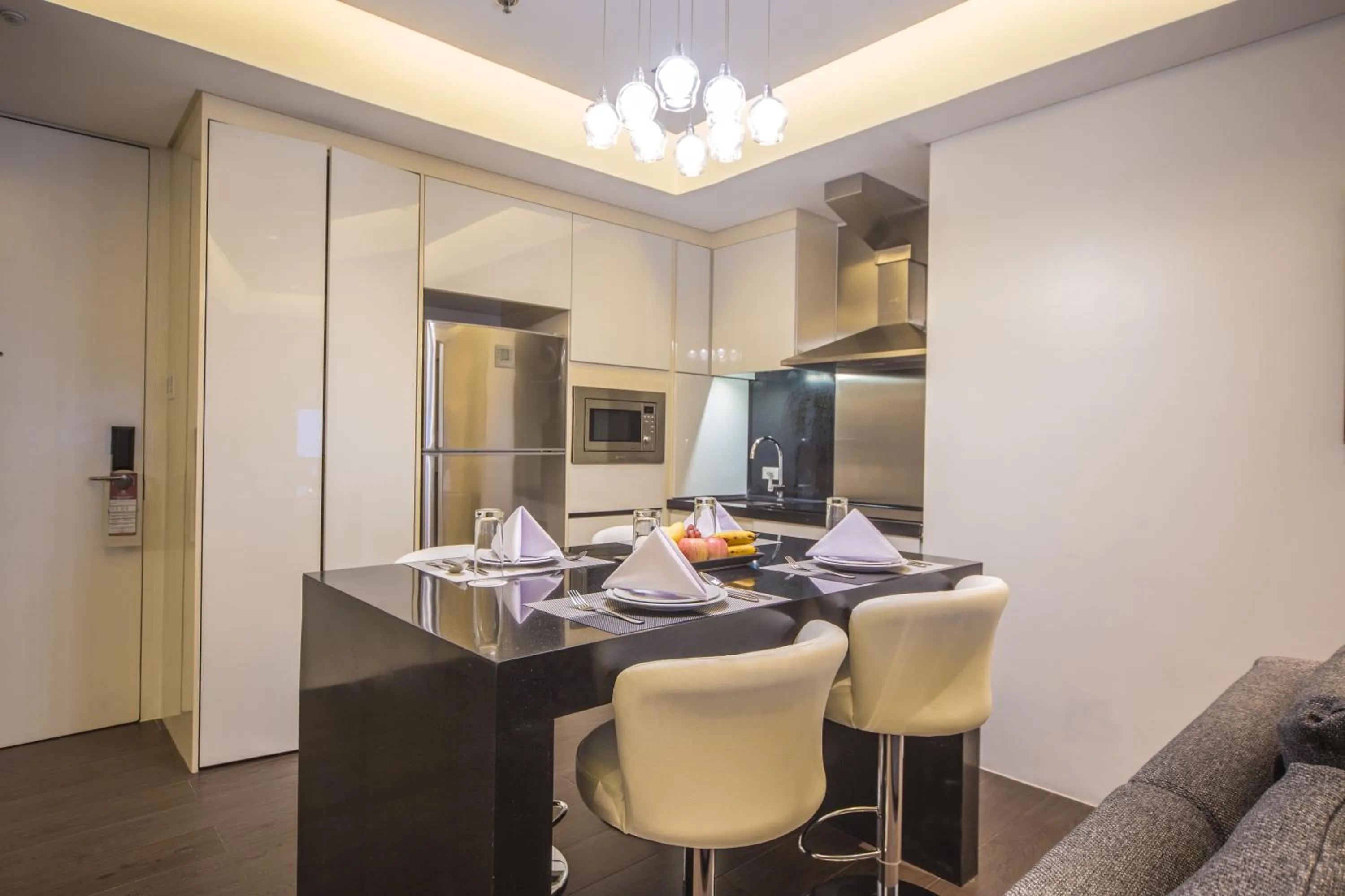 Kitchen or kitchenette in The Alpha Suites