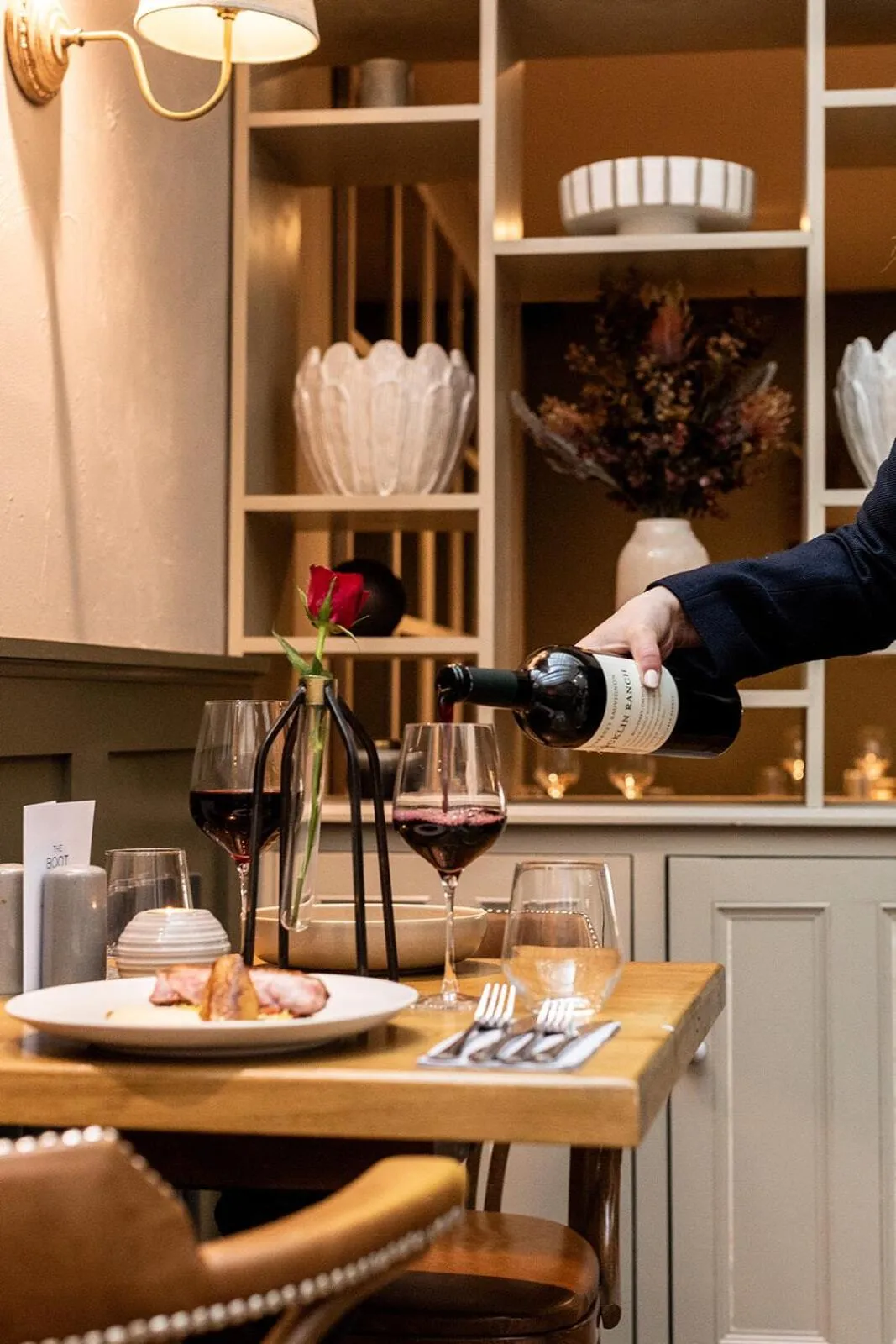 Dining area in The Boot Inn