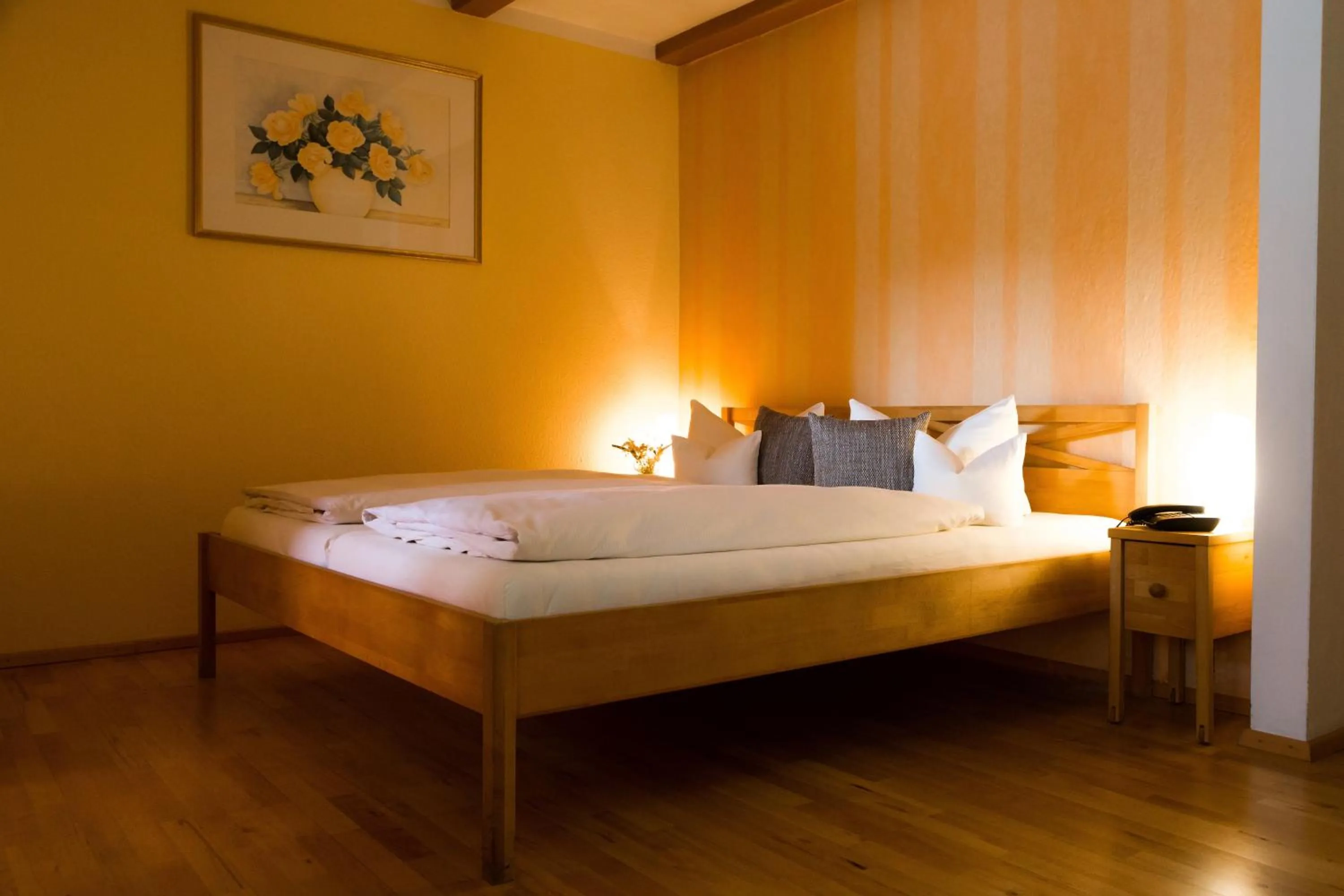 Bed in Hotel Alpenrose