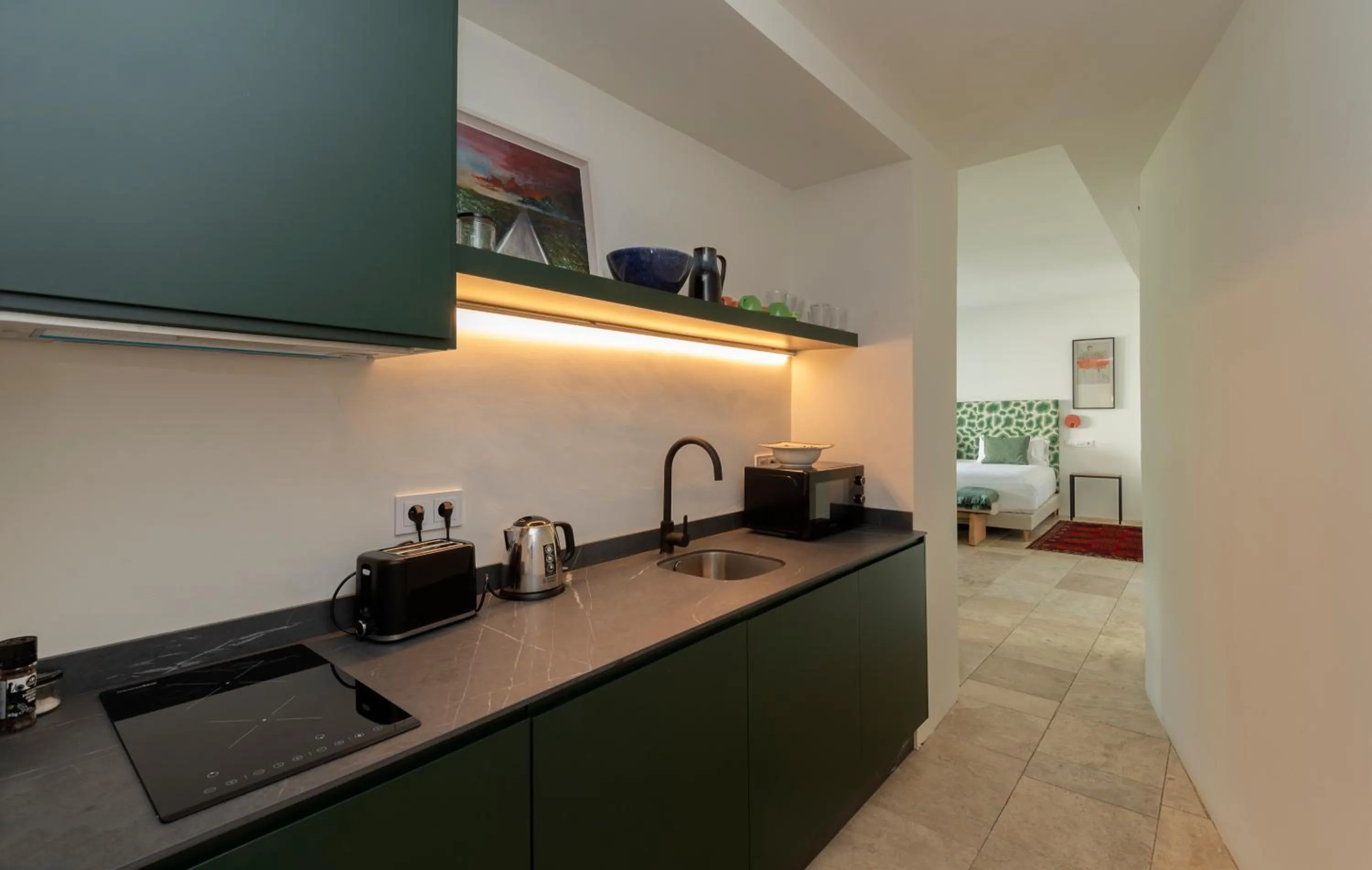 Kitchen or kitchenette in Hotel Viento10