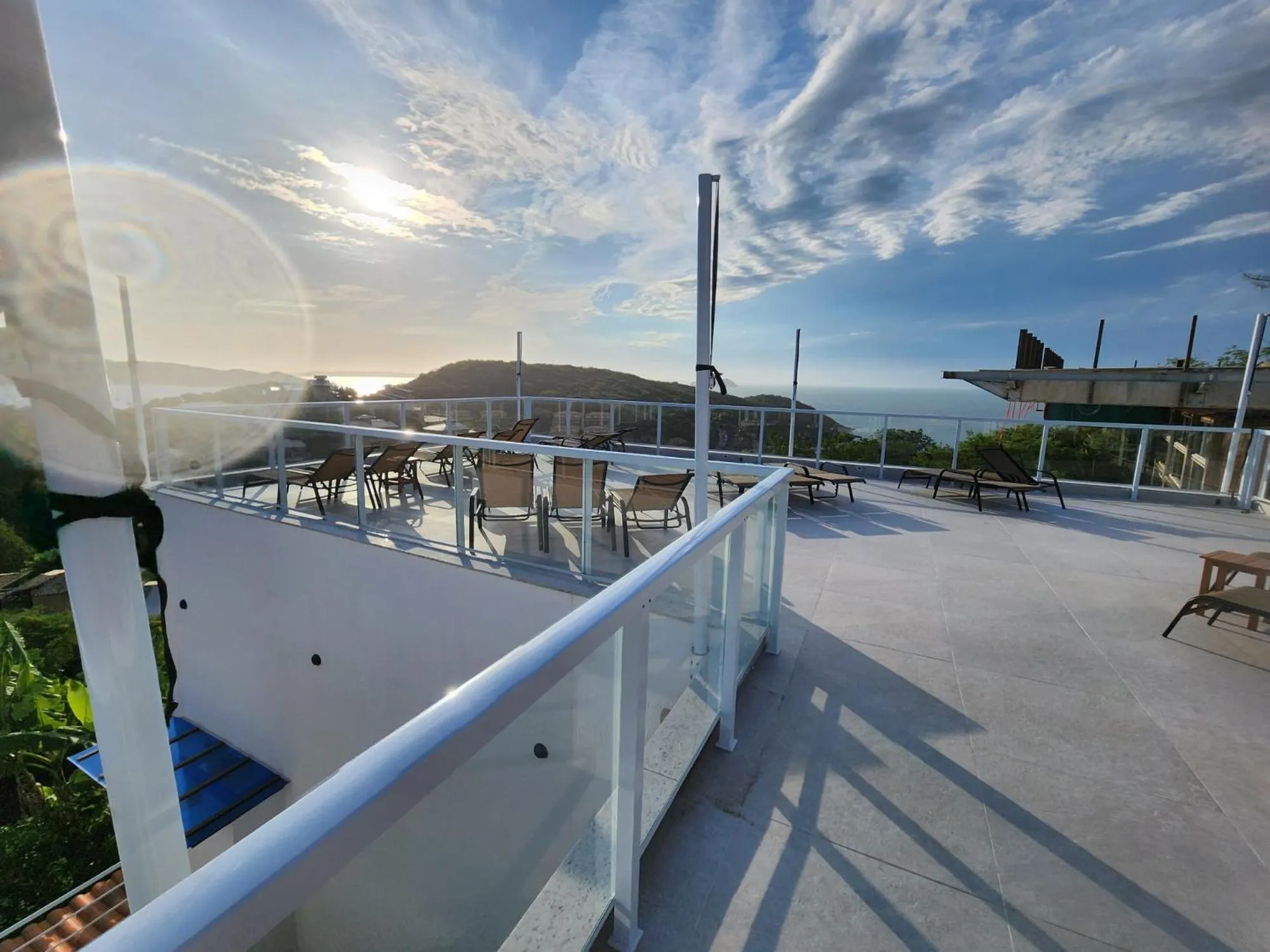 Patio in Pousada Santorini