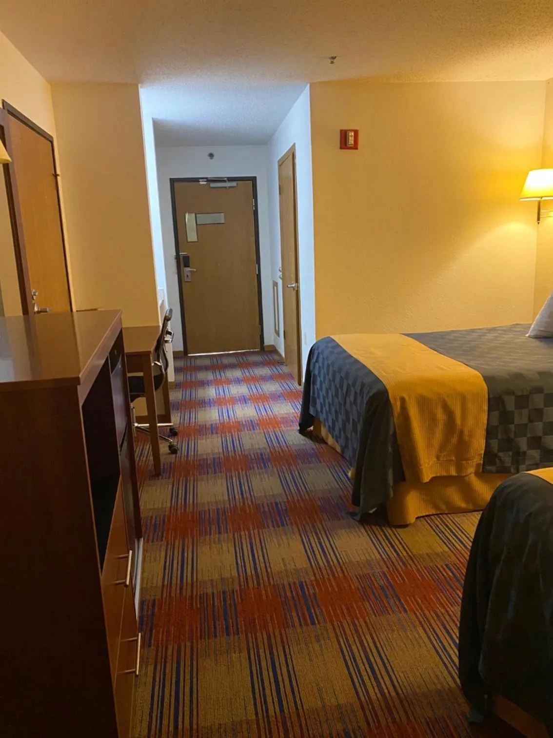 Bed in Americas Best Value Inn Champaign