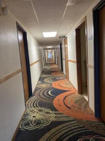 Property building in Americas Best Value Inn Champaign