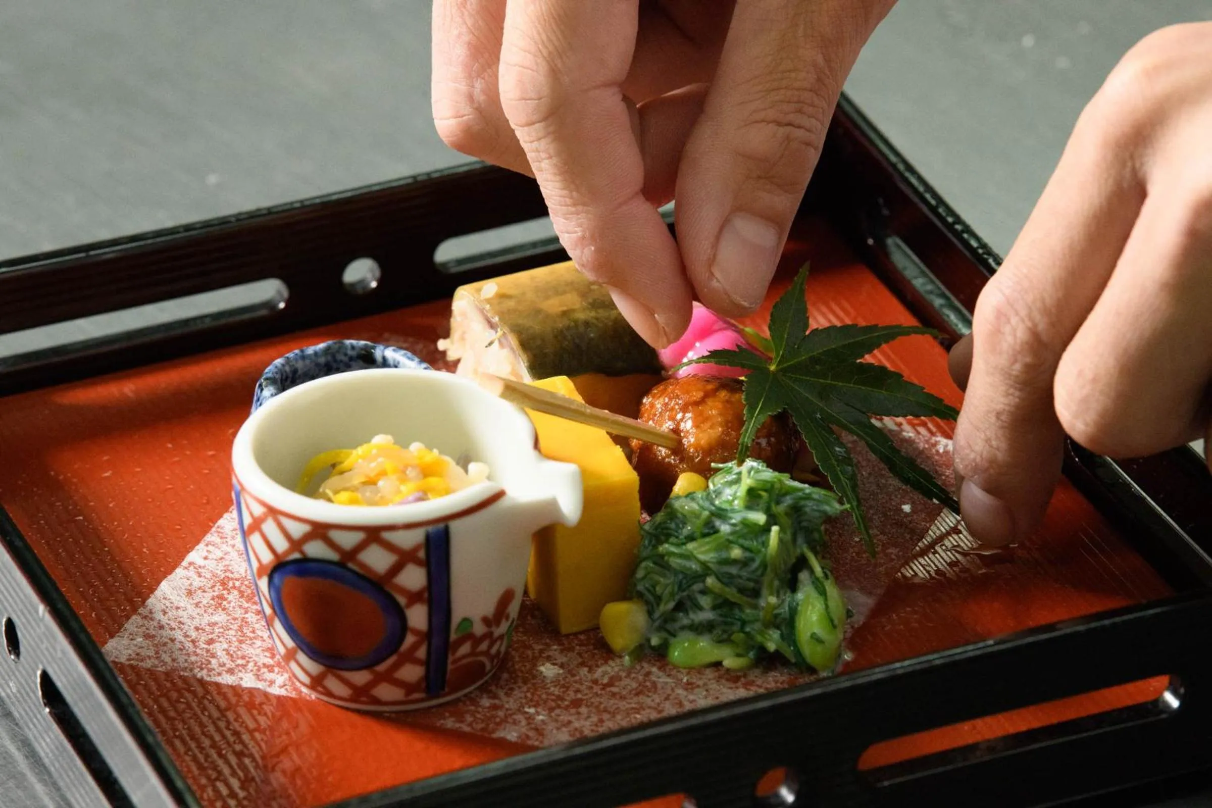 Food close-up in Atami Onsen Sakuraya Ryokan