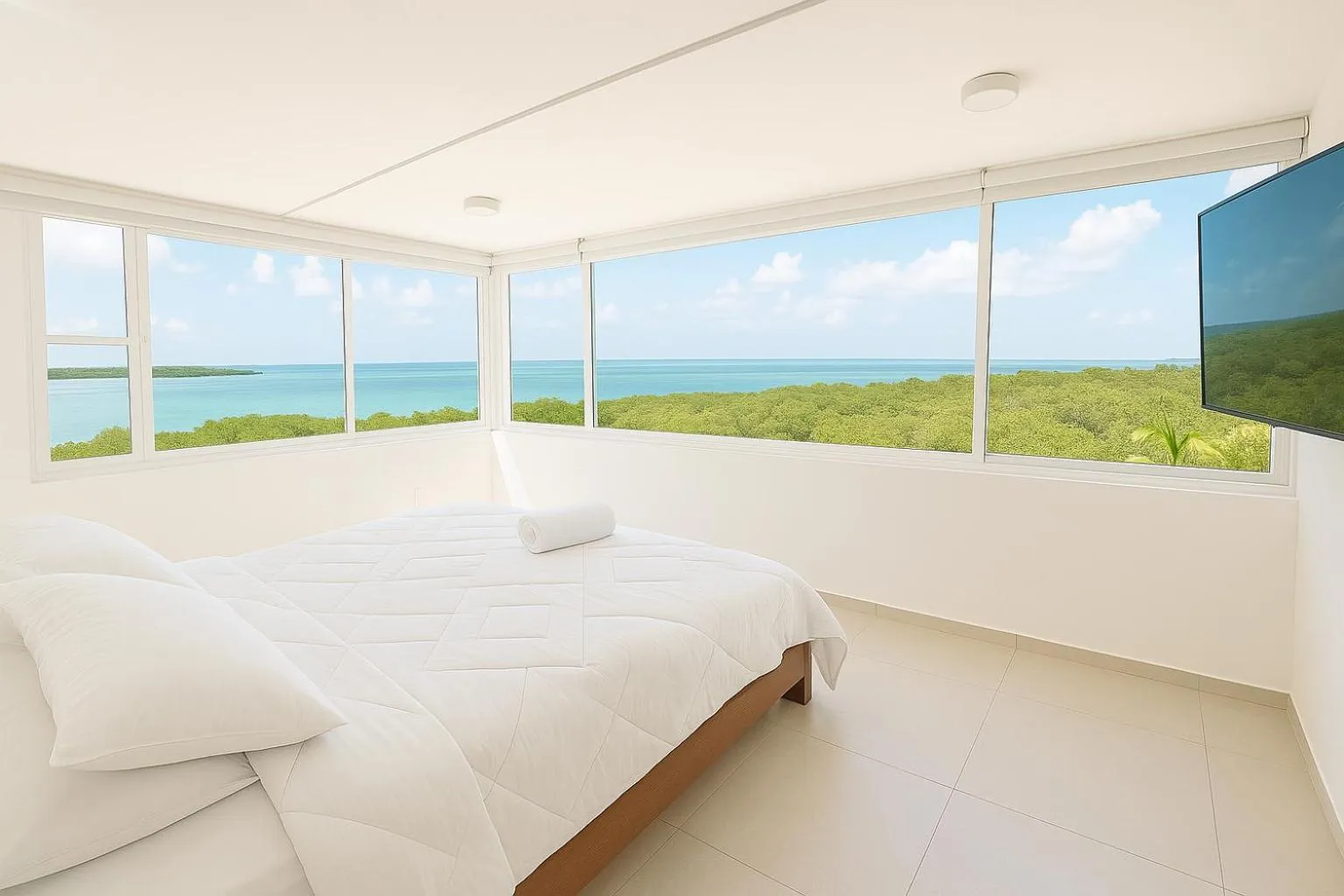 Bedroom, Bed in Beach Front Condos in Hotel Zone